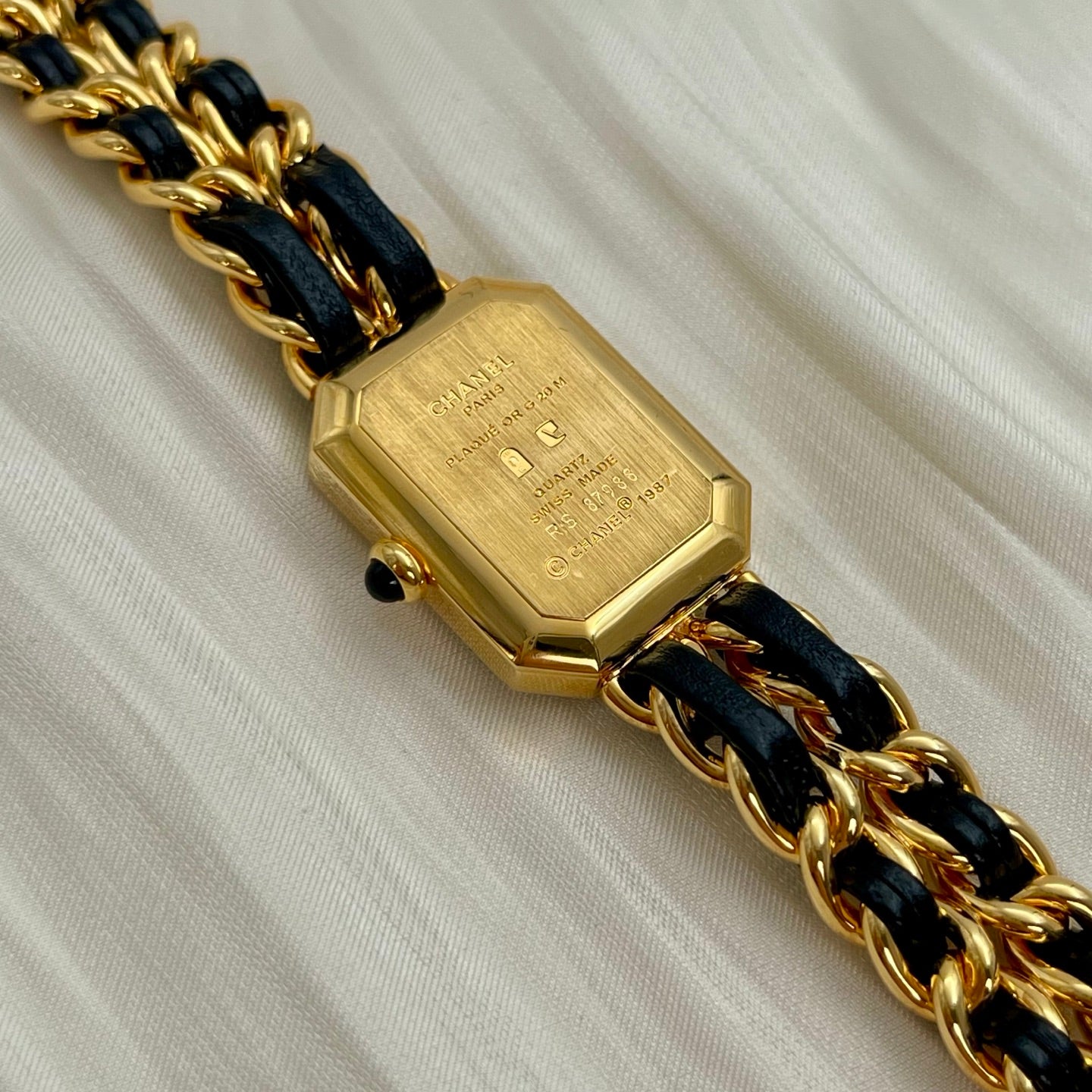 Chanel Première Black and Gold S Size Watch [Used]