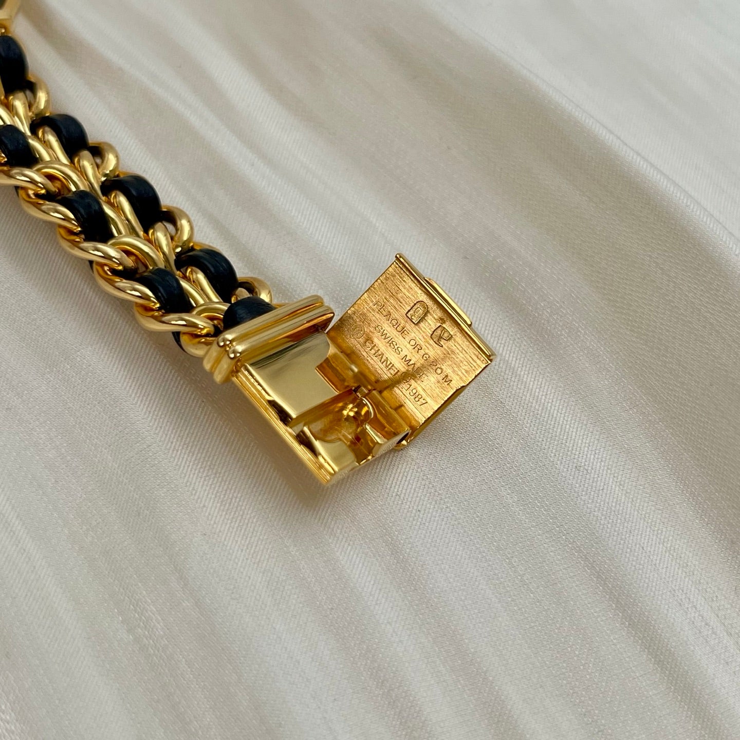 Chanel Première Black and Gold S Size Watch [Used]