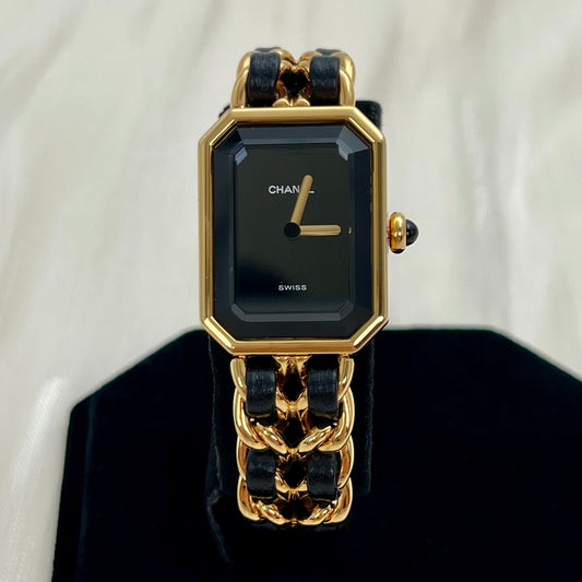 Chanel Première Black and Gold S Size Watch [Used]