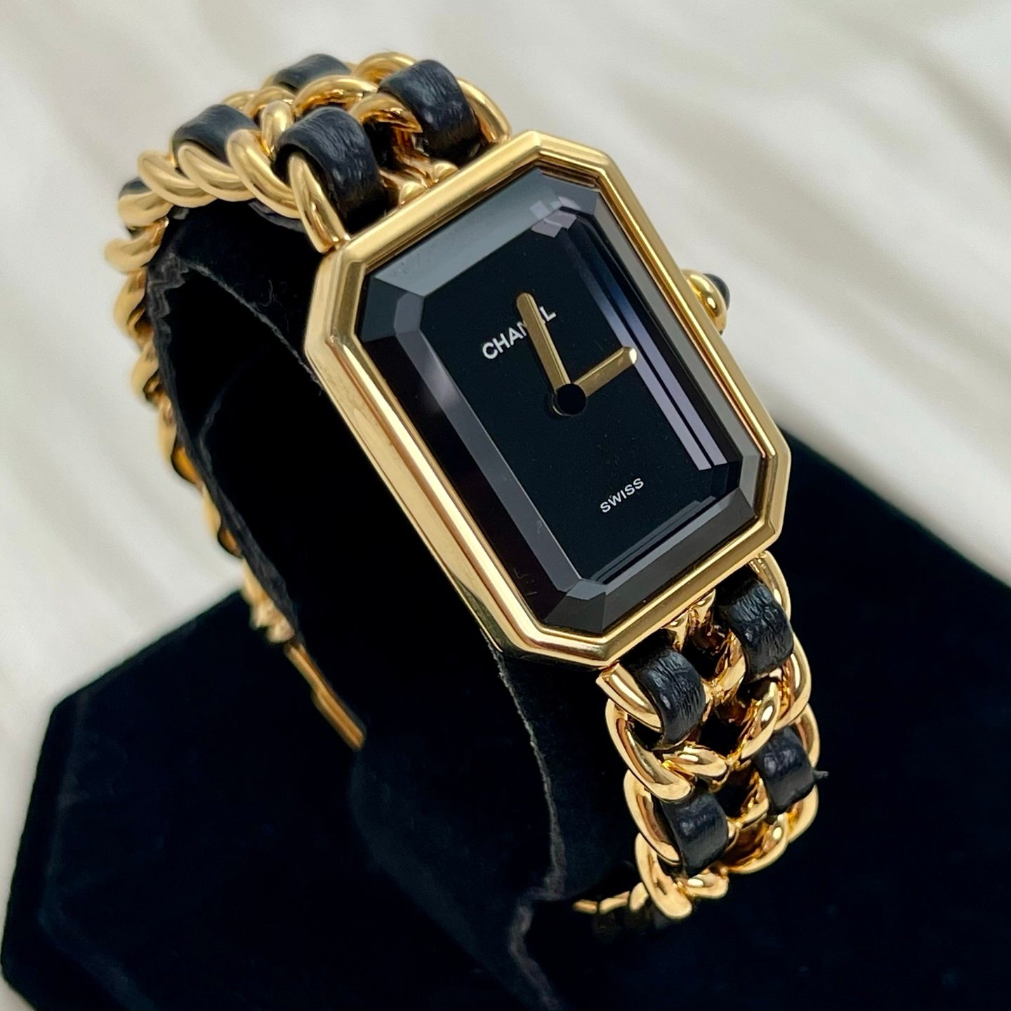 Chanel Première Black and Gold S Size Watch [Used]