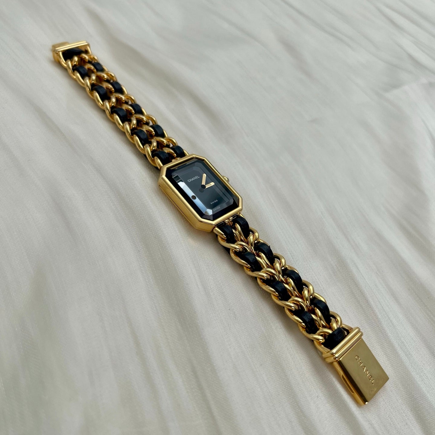 Chanel Première Black and Gold S Size Watch [Used]