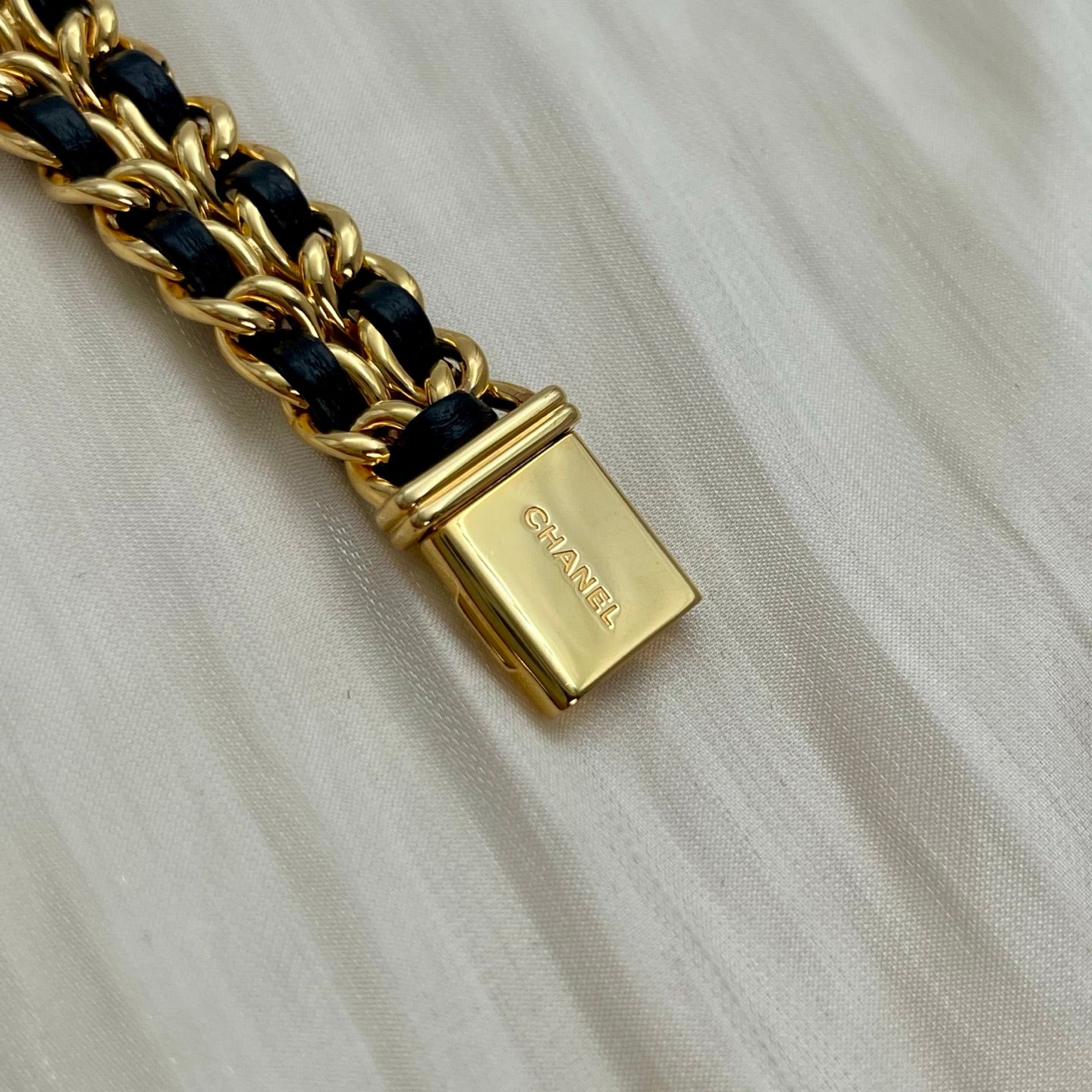 Chanel Première Black and Gold S Size Watch [Used]