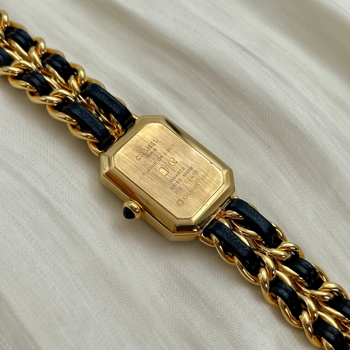 Chanel Première Black and Gold S Size Watch [Used]