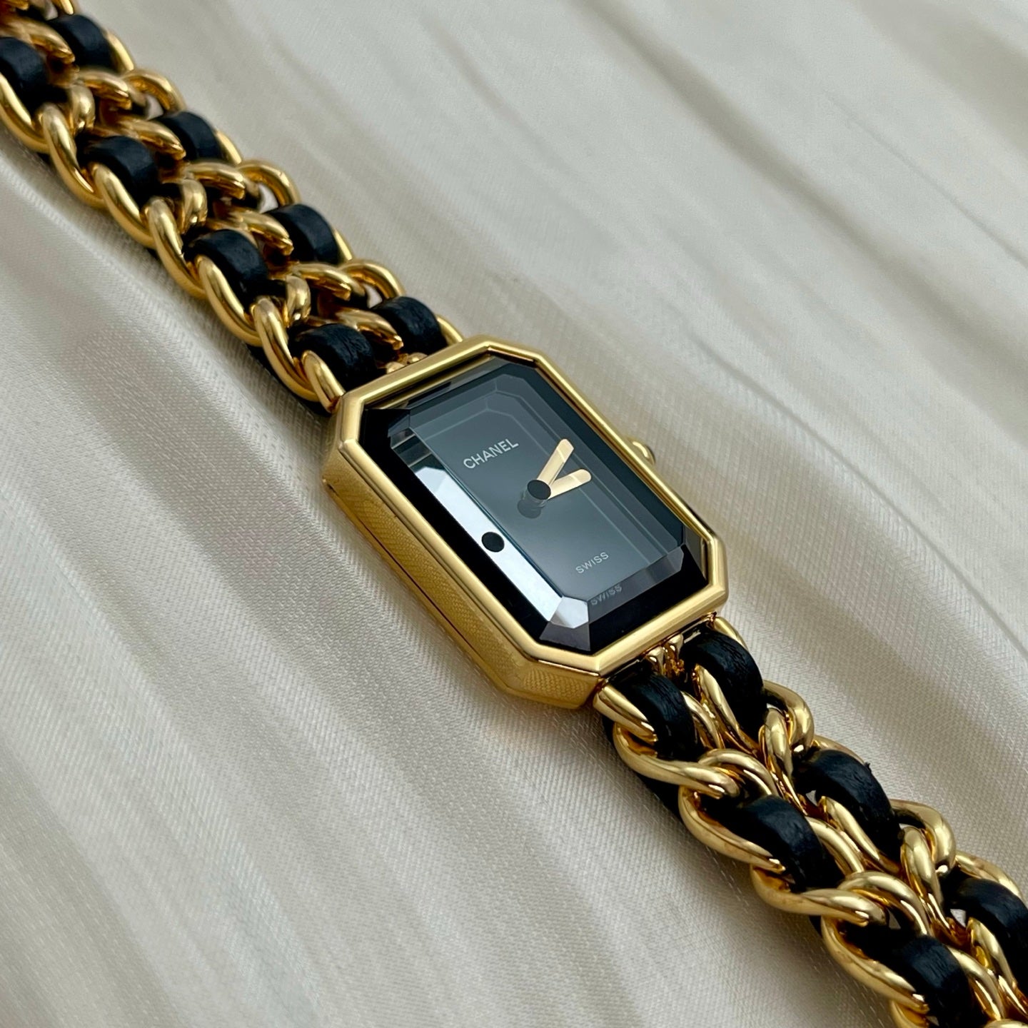 Chanel Première Black and Gold S Size Watch [Used]