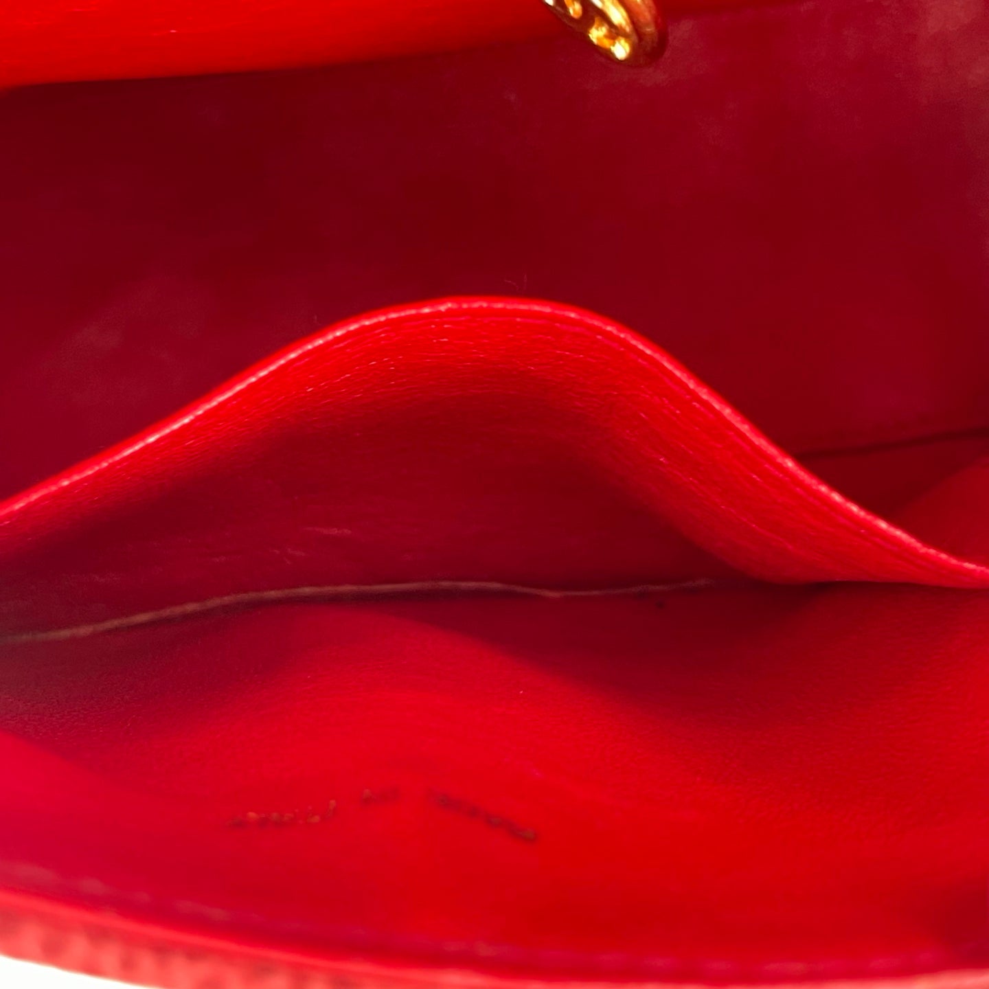 CHANEL Caviar Quilted Shoulder Bag Red [Used]