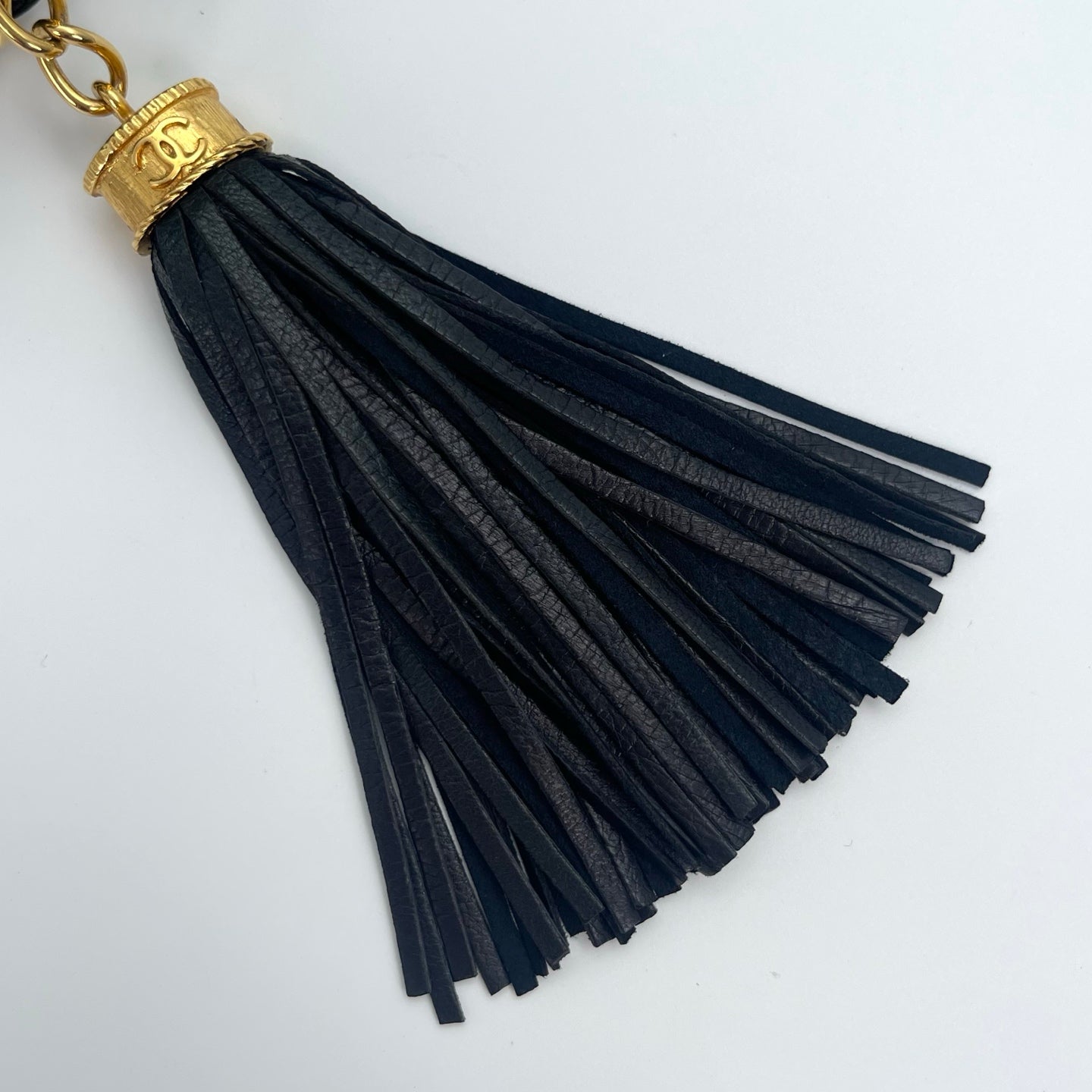 Chanel Black Lambskin Matelassé Fringe Chain Shoulder Bag [Used]
