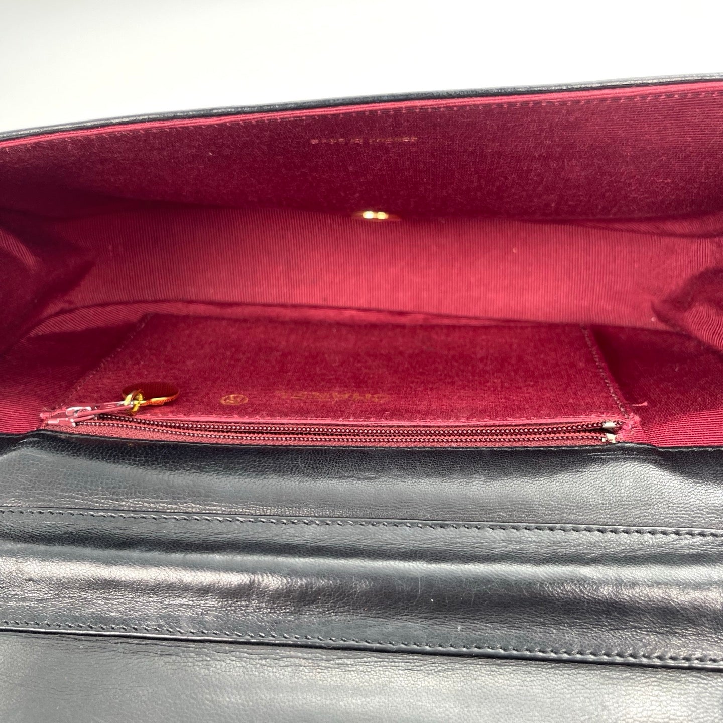 Chanel Black Lambskin Half-Moon Chain Shoulder Bag [Used]