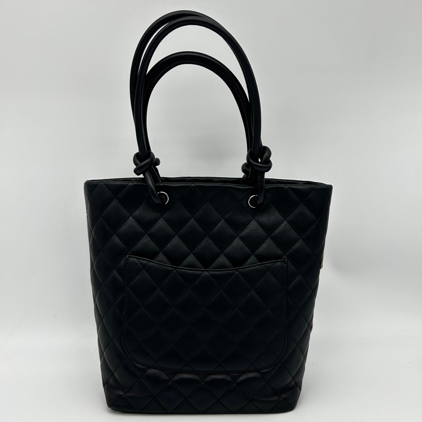 Chanel Black & White Cambon Small Tote Bag [Used]