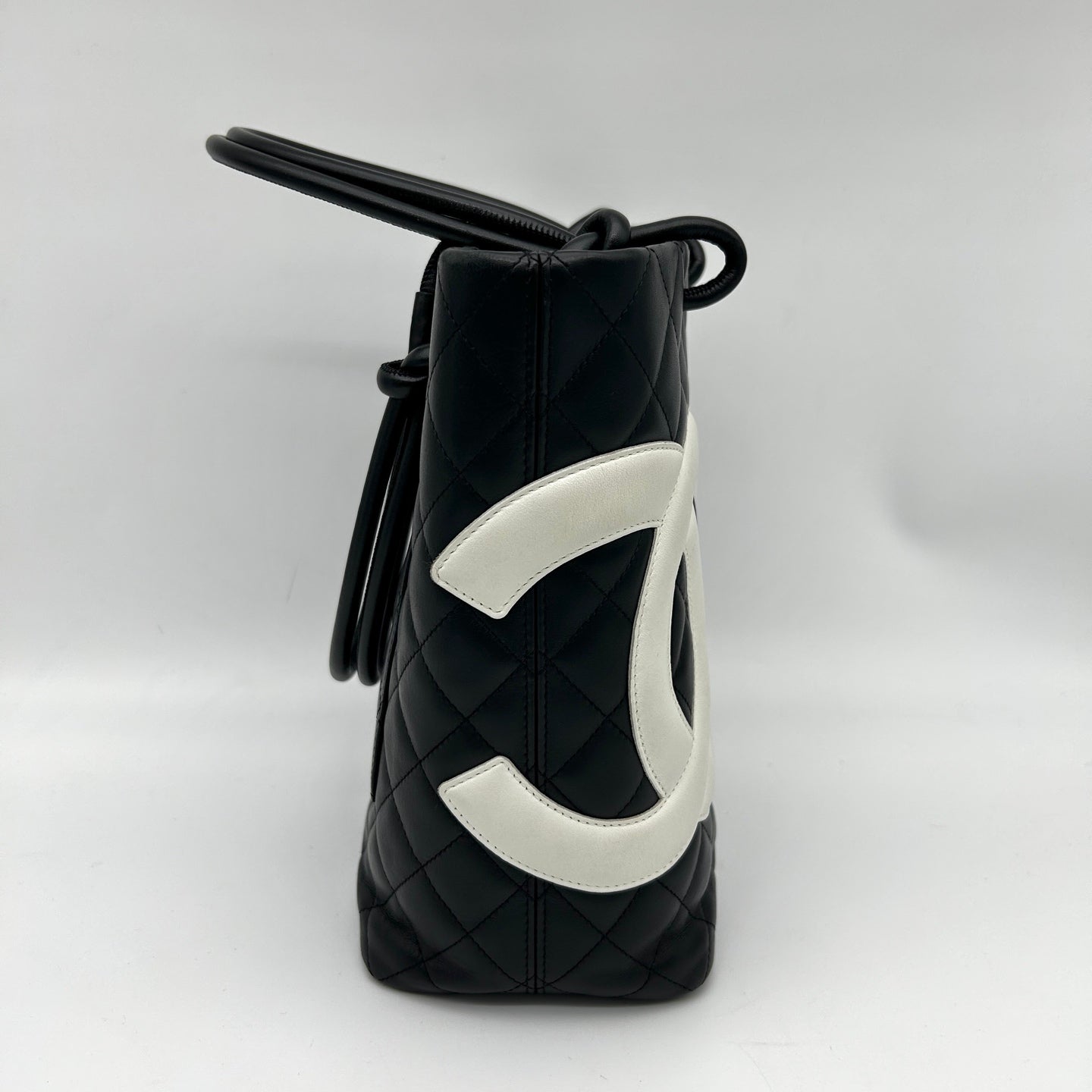 Chanel Black & White Cambon Small Tote Bag [Used]