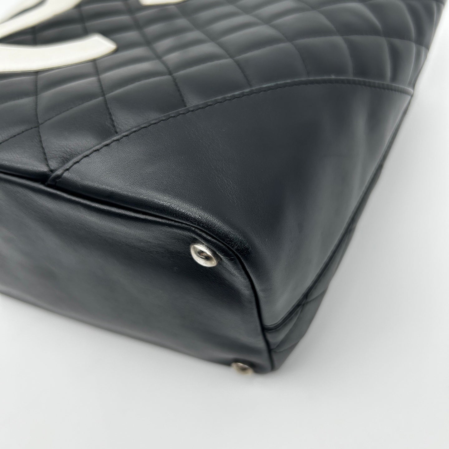 Chanel Black & White Cambon Small Tote Bag [Used]