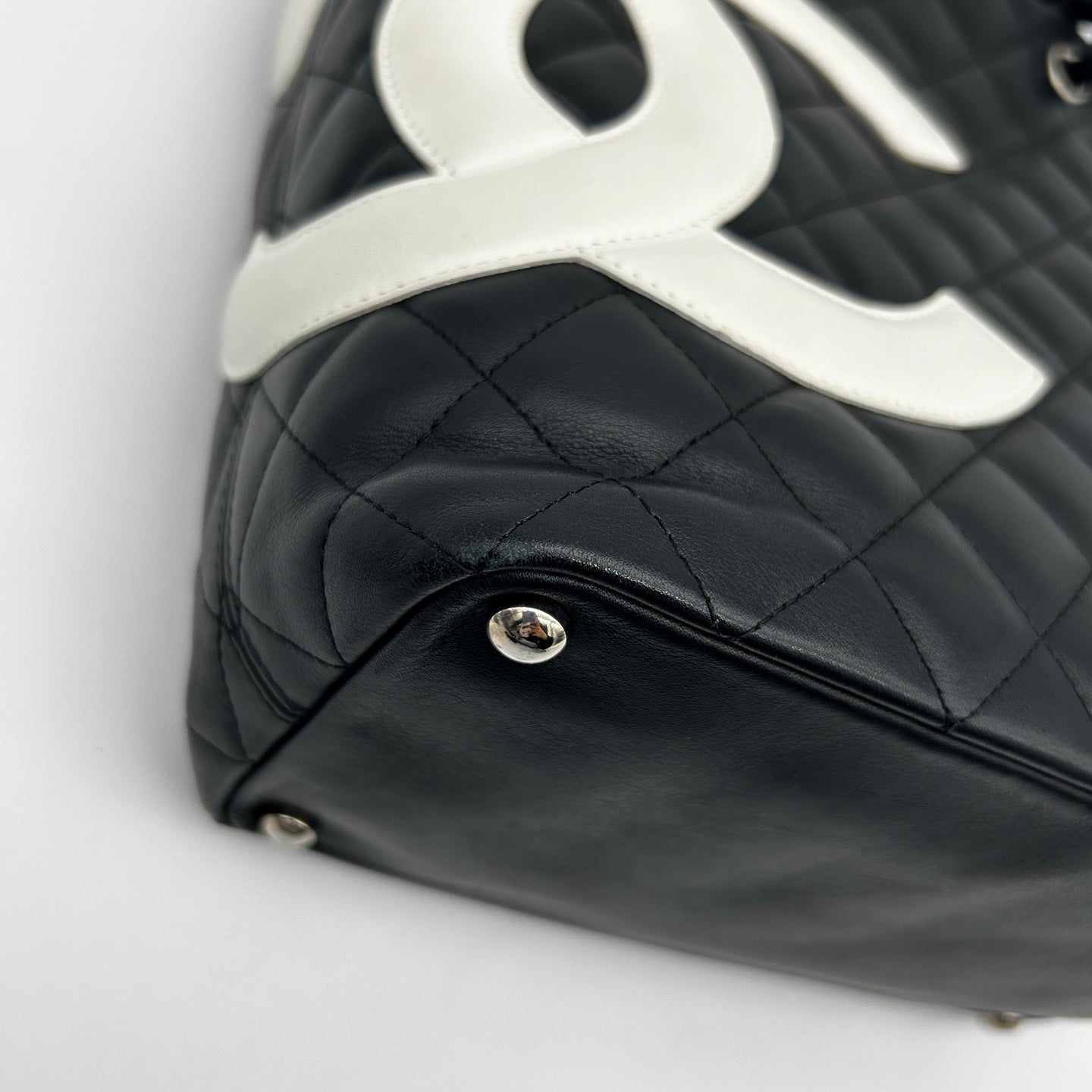Chanel Black & White Cambon Small Tote Bag [Used]