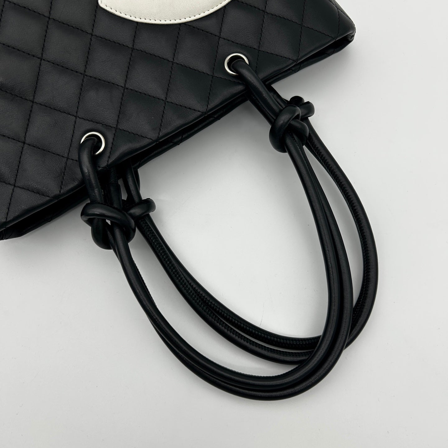 Chanel Black & White Cambon Small Tote Bag [Used]