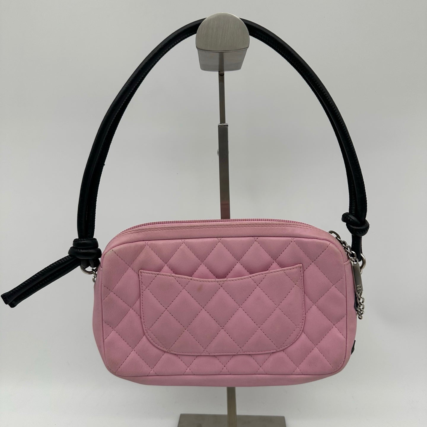 Chanel Pink & Black Cambon Mini Pillow Shoulder Bag [Used]