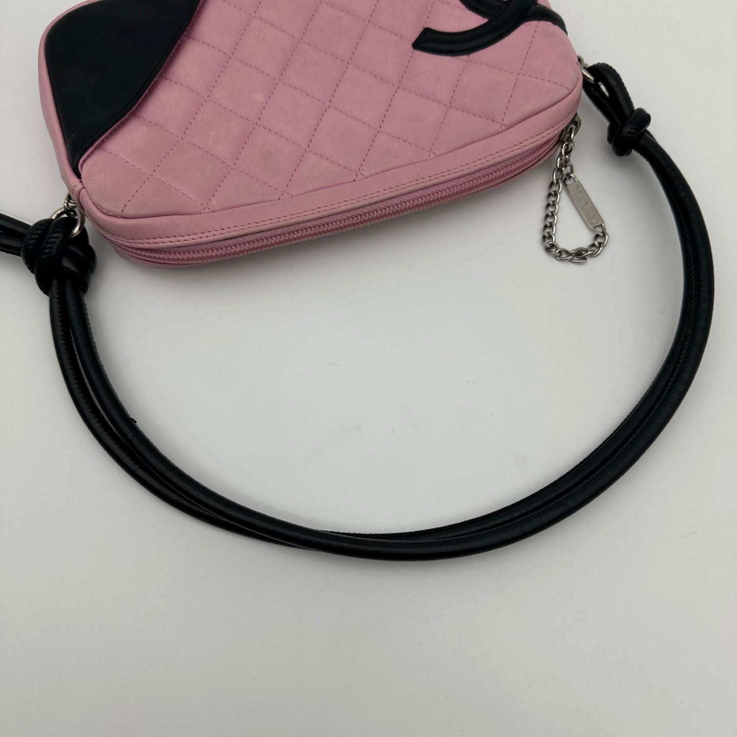 Chanel Pink & Black Cambon Mini Pillow Shoulder Bag [Used]