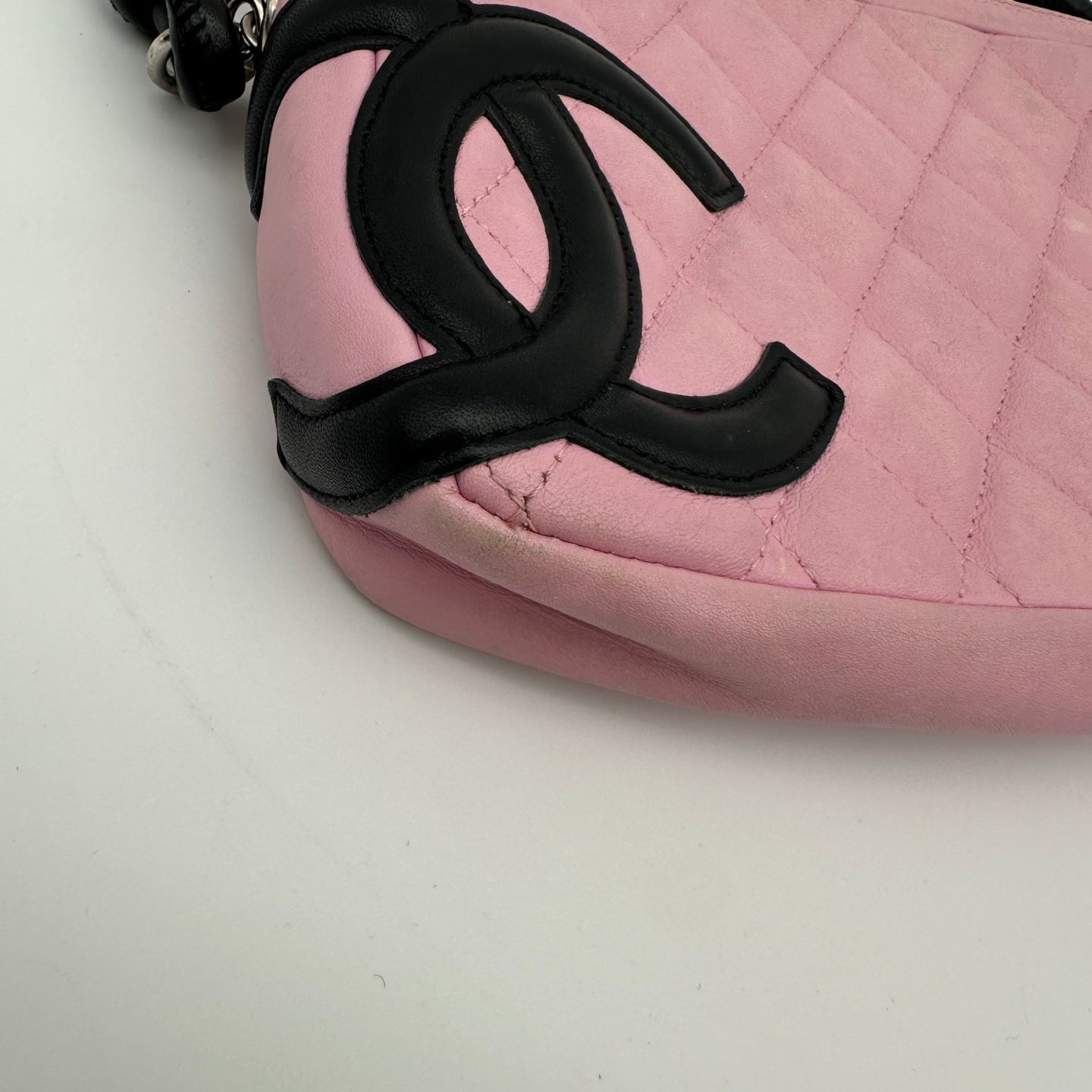 Chanel Pink & Black Cambon Mini Pillow Shoulder Bag [Used]