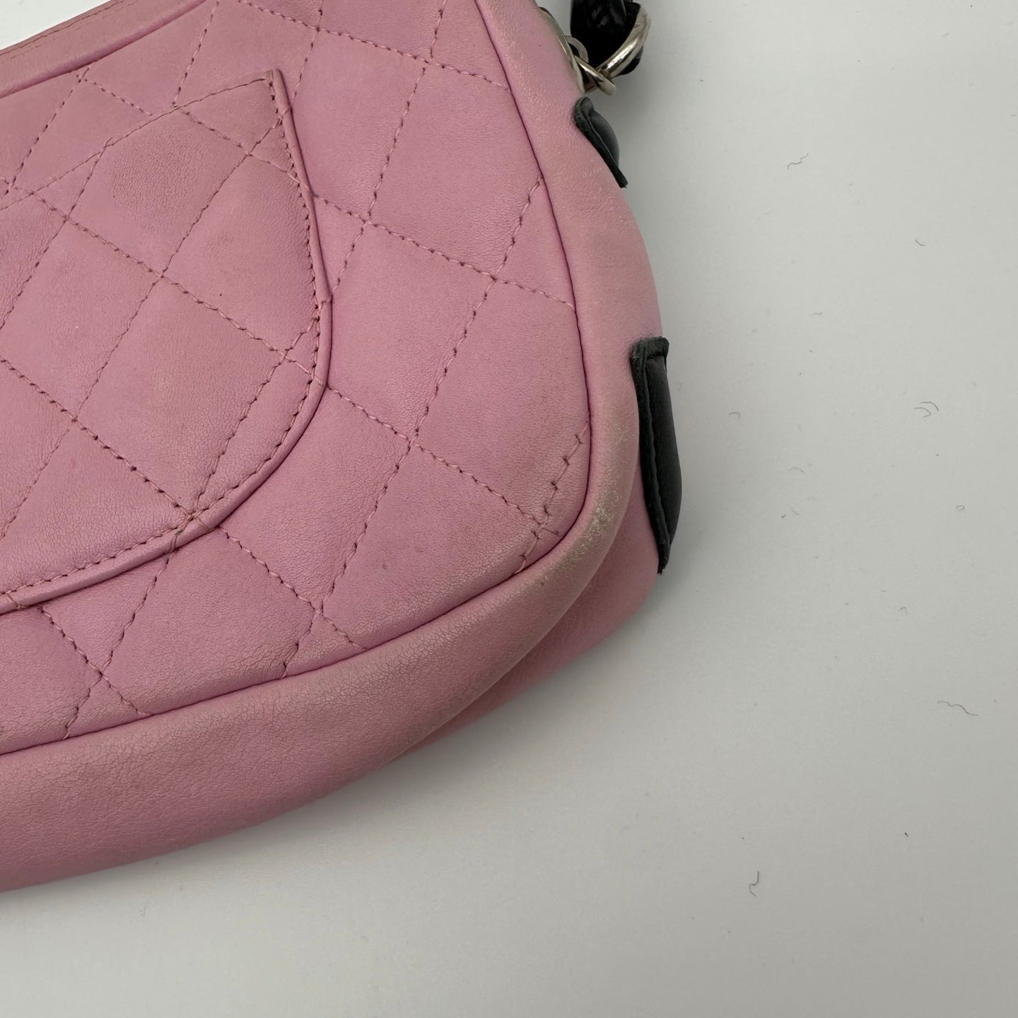 Chanel Pink & Black Cambon Mini Pillow Shoulder Bag [Used]