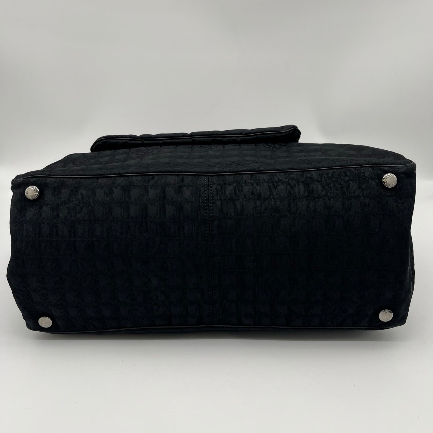 Chanel Black Quilted Nylon 2-Way Tote Bag with Pouch [Used]