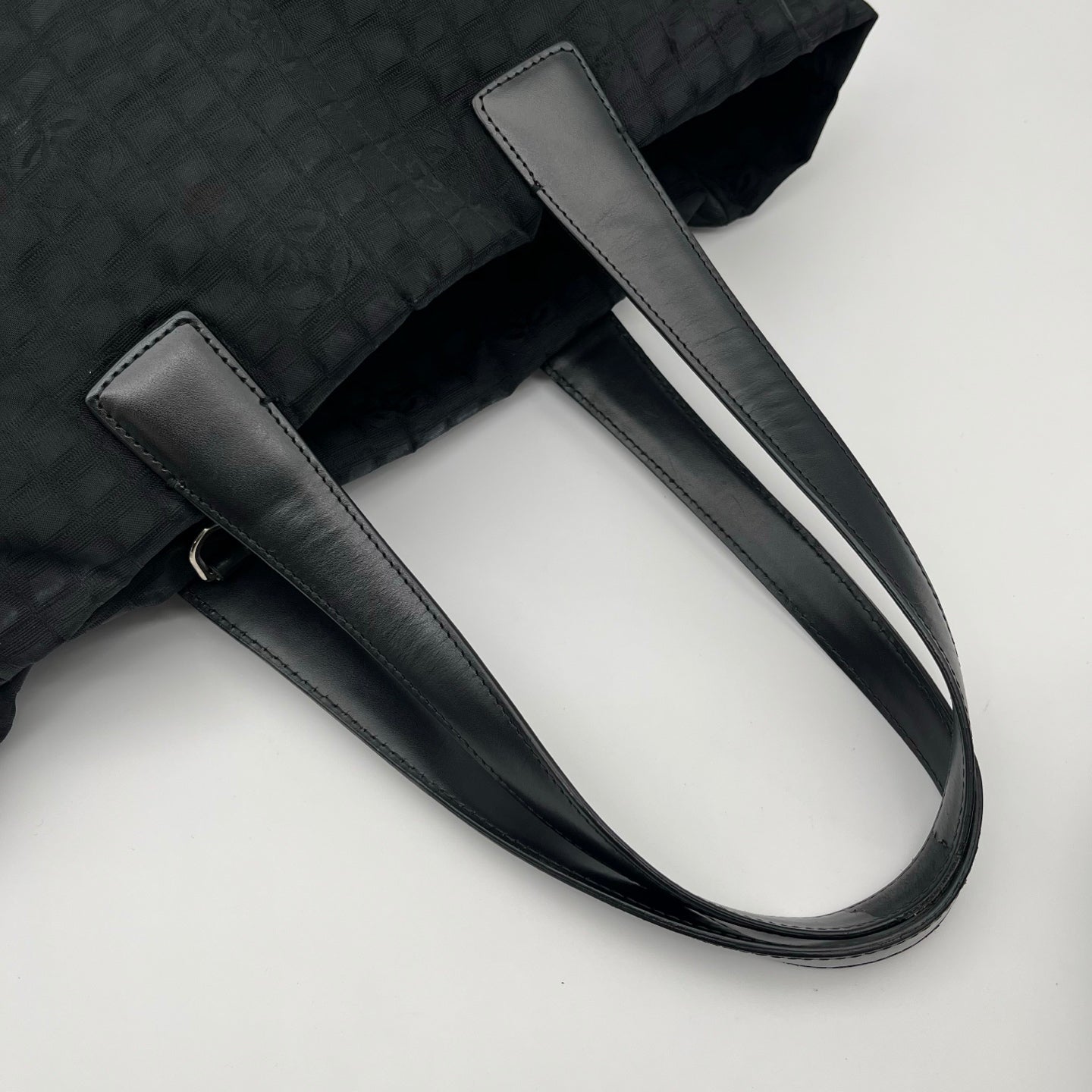 Chanel Black Quilted Nylon 2-Way Tote Bag with Pouch [Used]