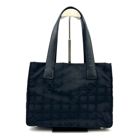 Chanel Black Quilted Nylon Tote Bag [Used]