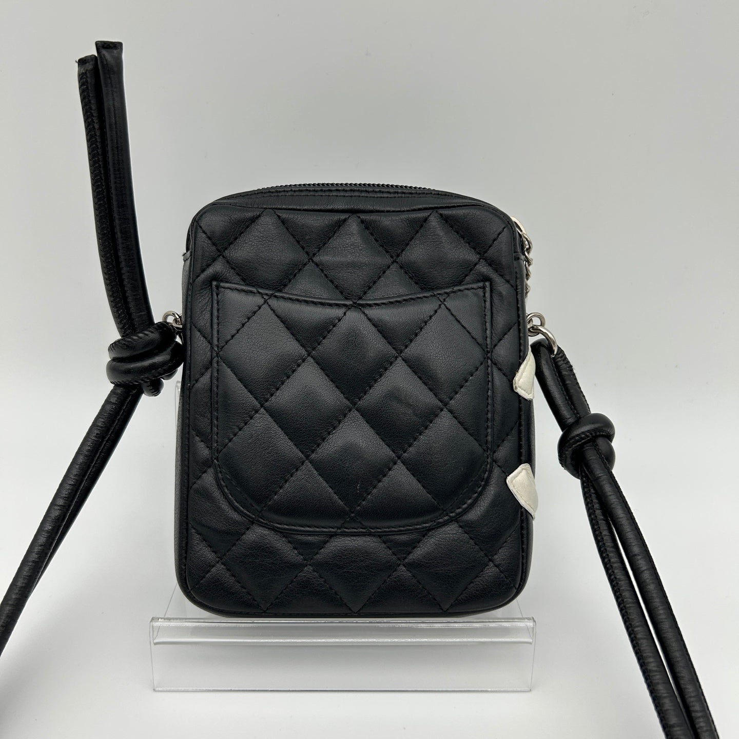 Chanel Black & White Cambon Camera Crossbody Bag [Used]