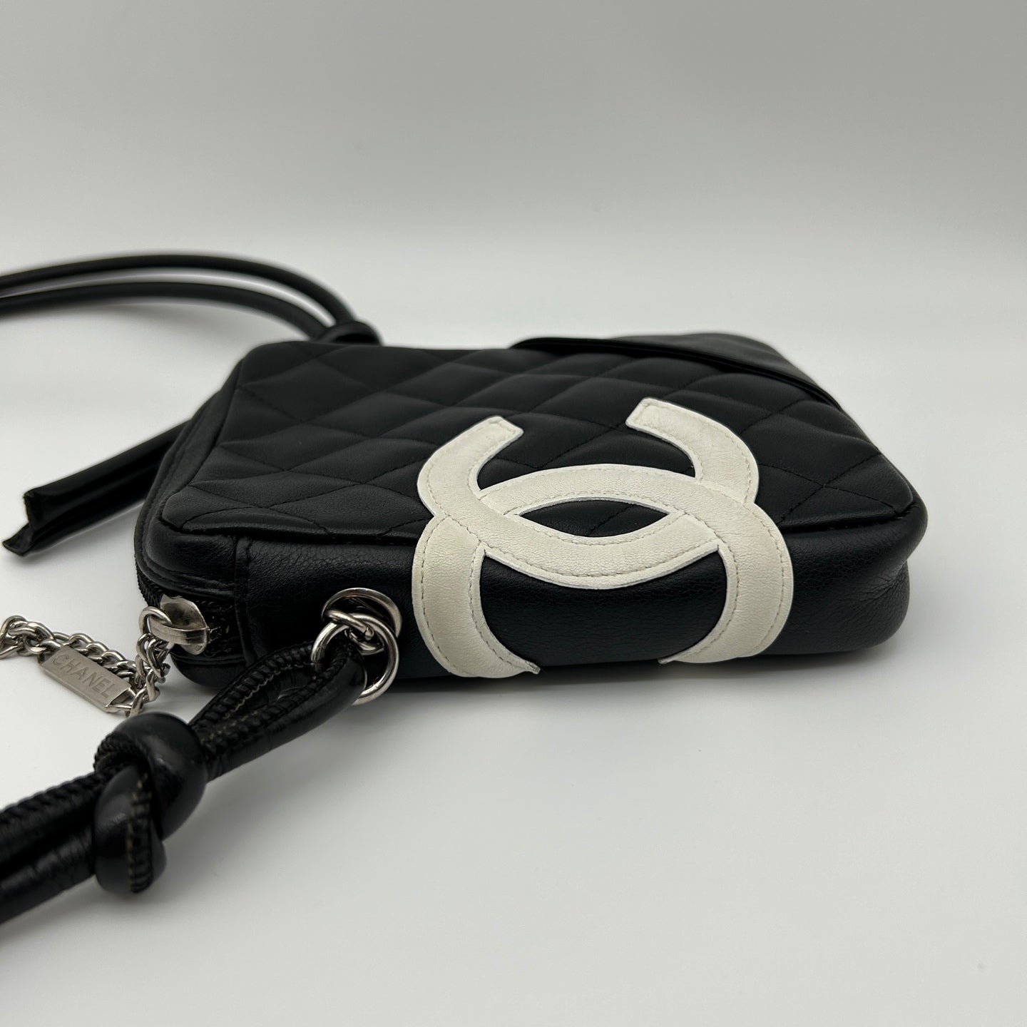 Chanel Black & White Cambon Camera Crossbody Bag [Used]