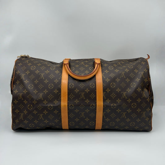 Louis Vuitton Monogram Keepall 55 Travel Bag [Used]