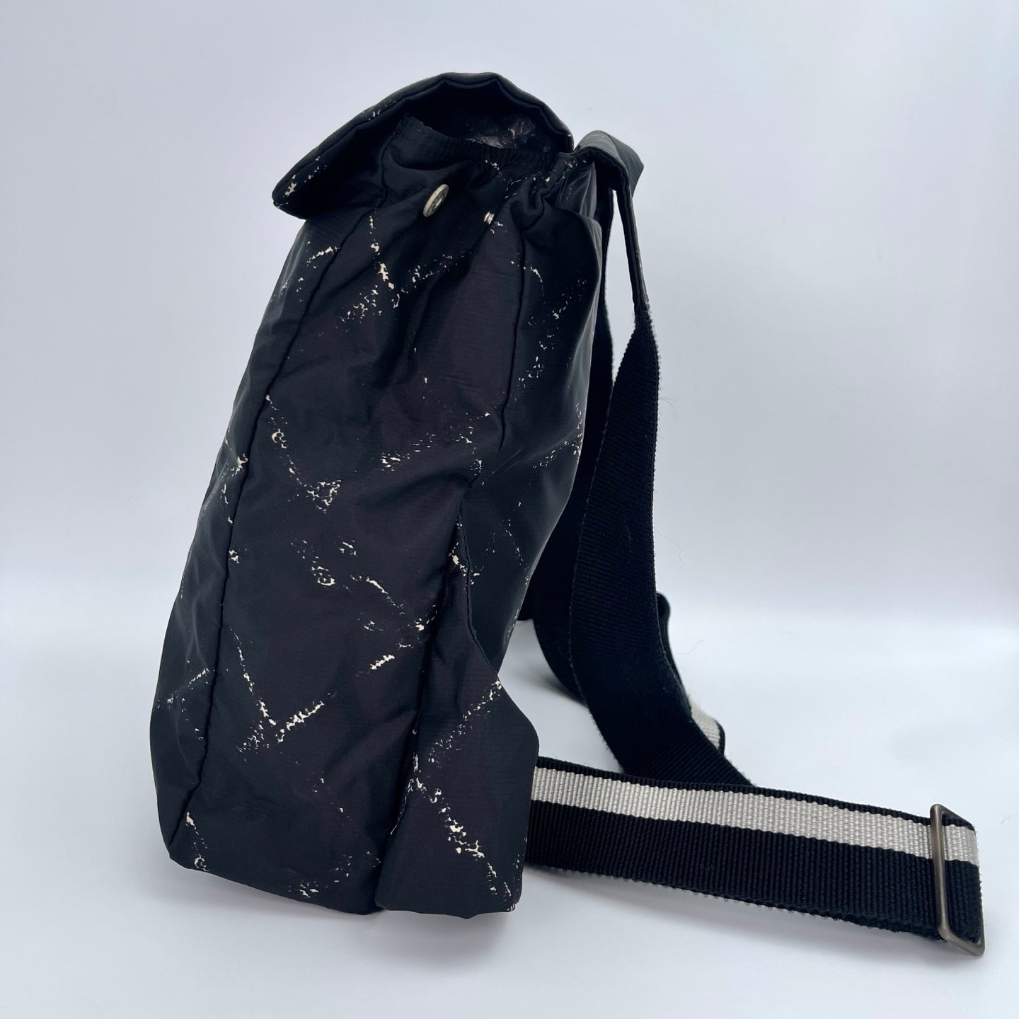 Chanel Black Matelassé Travel Line Nylon Backpack [Used]