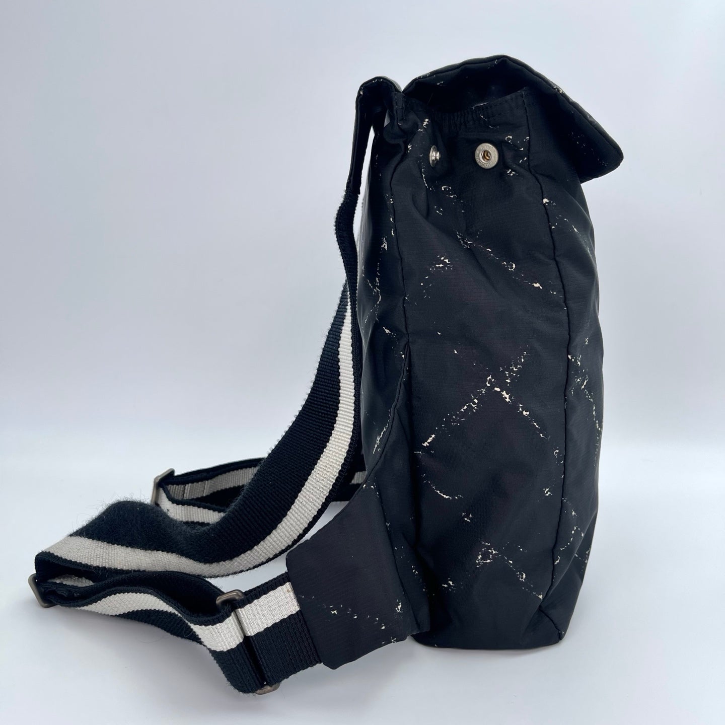 Chanel Black Matelassé Travel Line Nylon Backpack [Used]