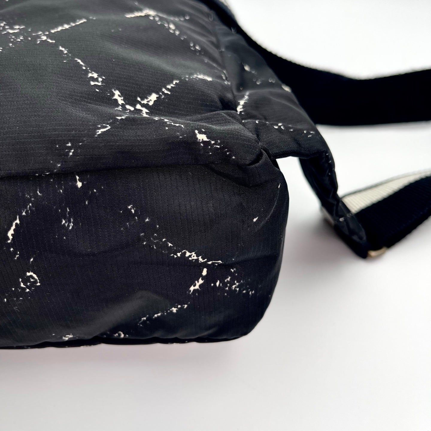 Chanel Black Matelassé Travel Line Nylon Backpack [Used]