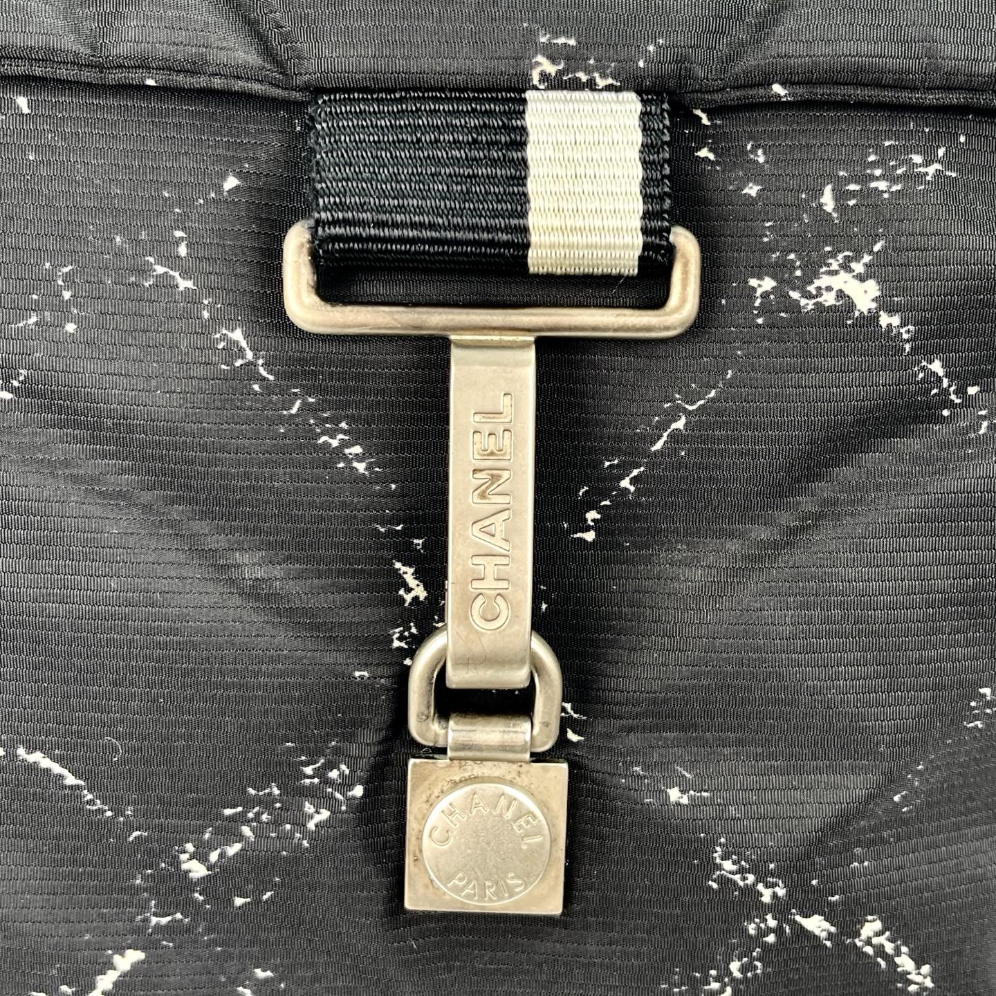 Chanel Black Matelassé Travel Line Nylon Backpack [Used]