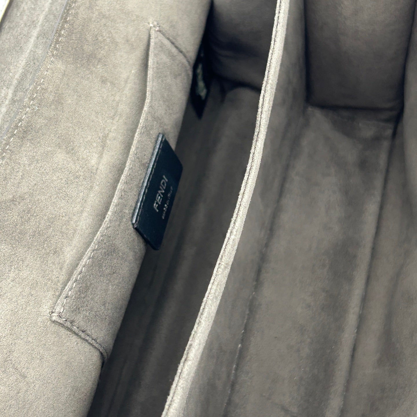 Fendi Limited Edition Silver Floral Baguette Shoulder Bag [Used]