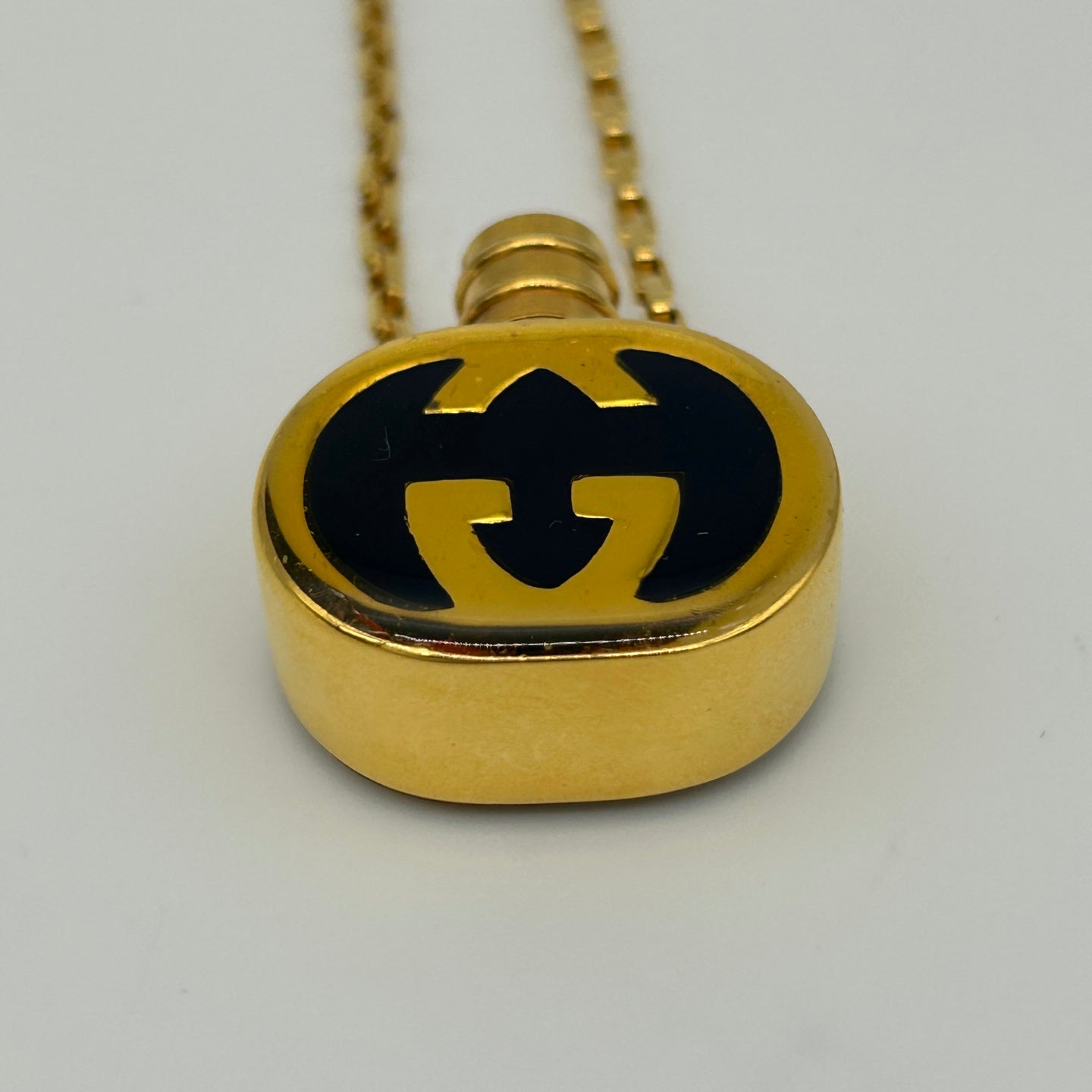 Gucci Perfume-Bottle Pendant Necklace [Used]