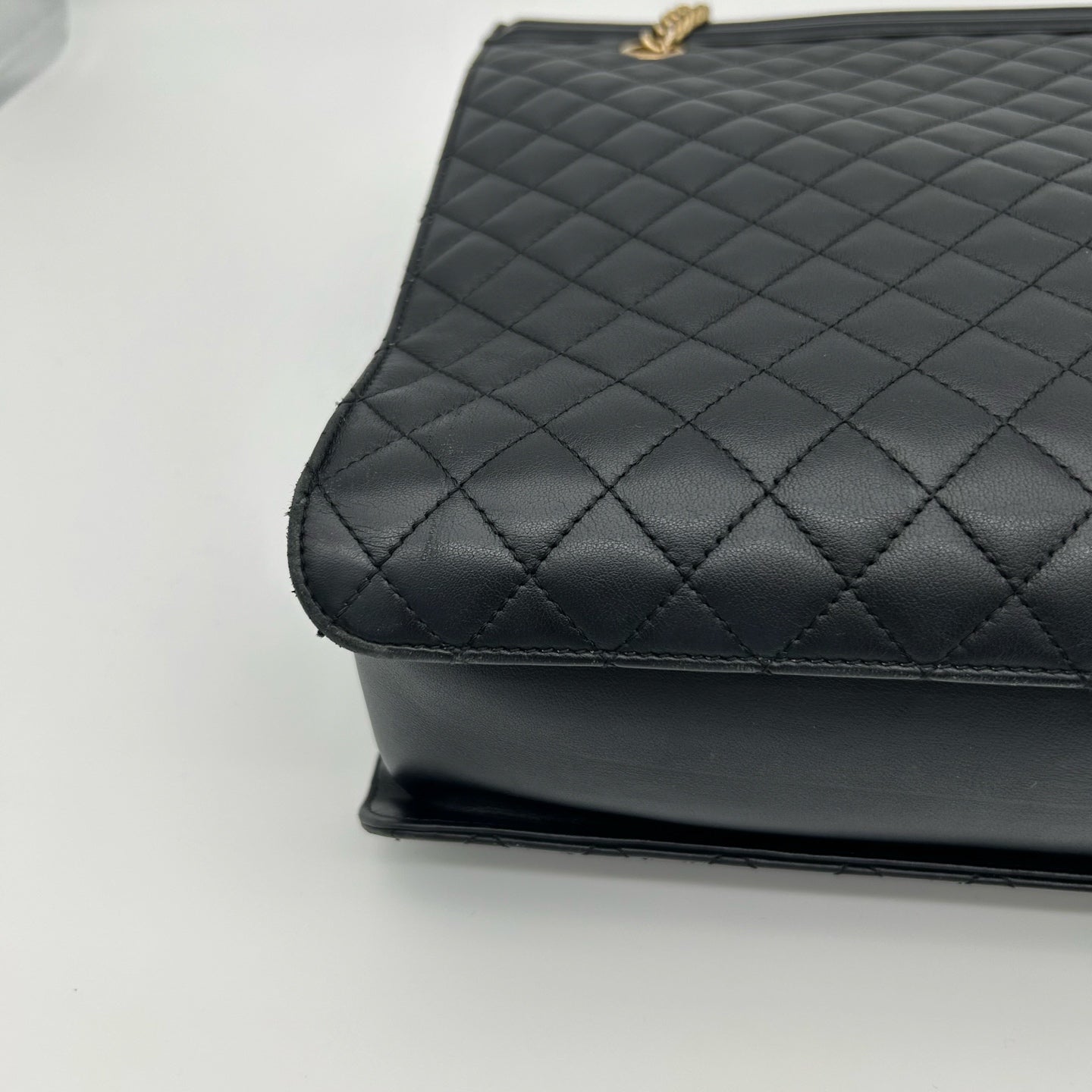 Chanel Black & Gold Calfskin LeBoy Large Tote Bag [Used]
