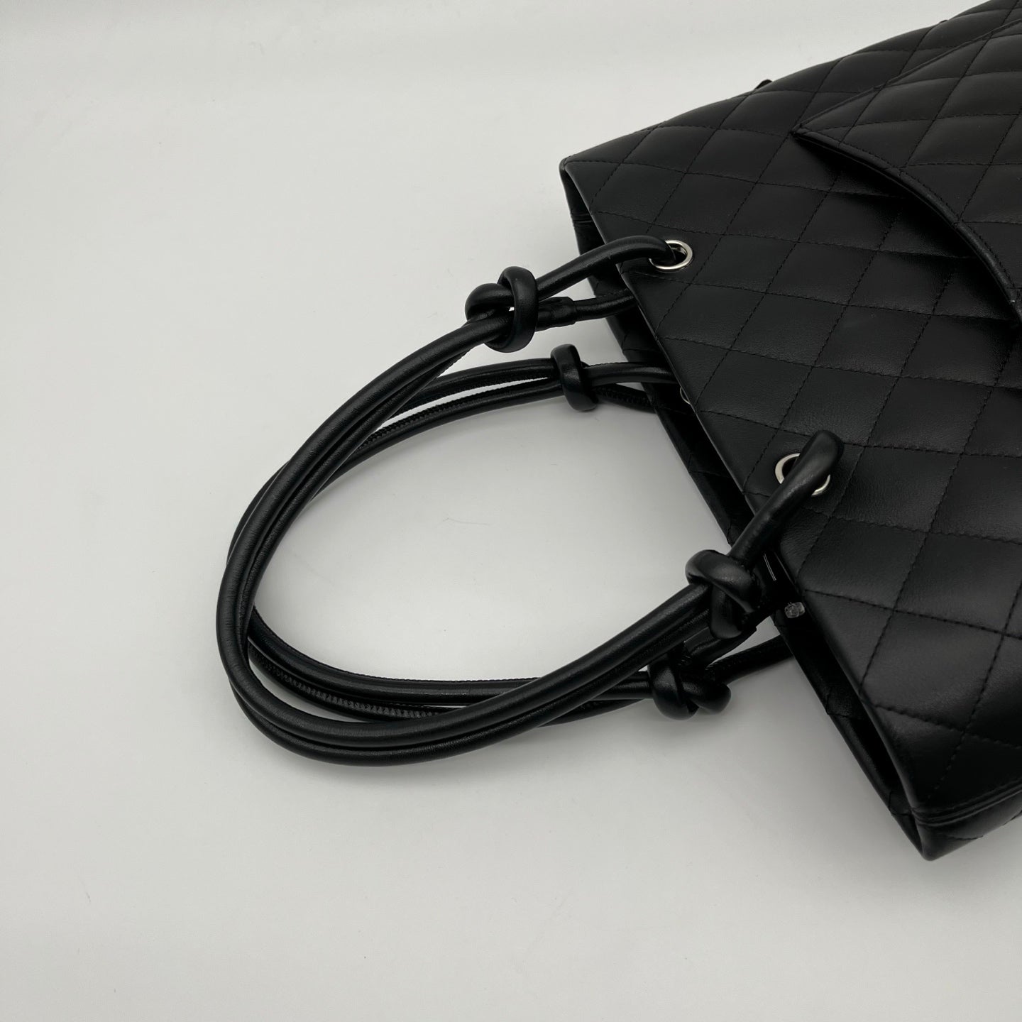 Chanel All-Black Cambon Small Tote Bag [Used]