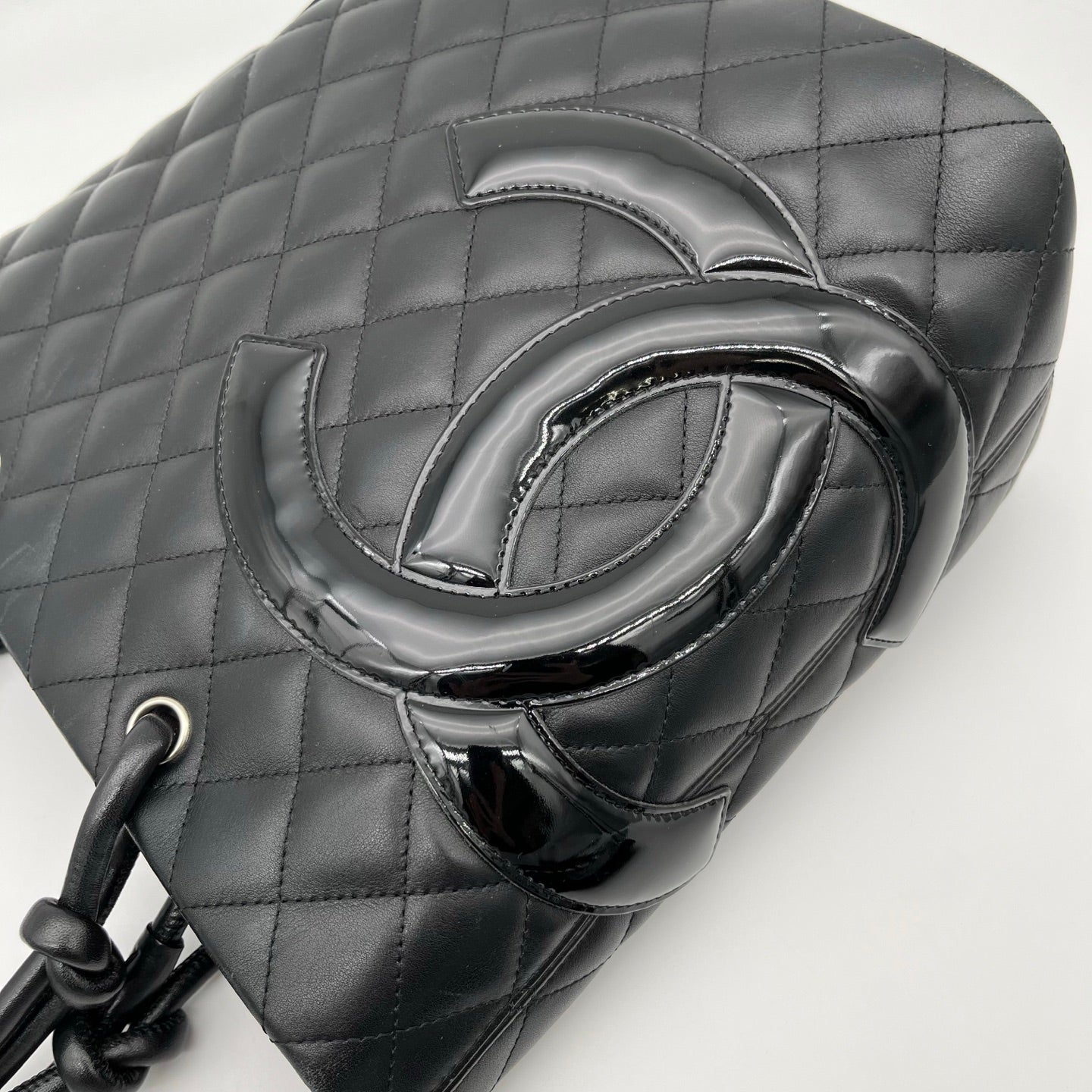 Chanel All-Black Cambon Small Tote Bag [Used]