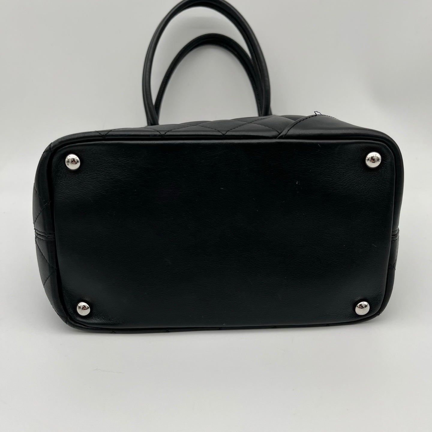 Chanel All-Black Cambon Small Tote Bag [Used]