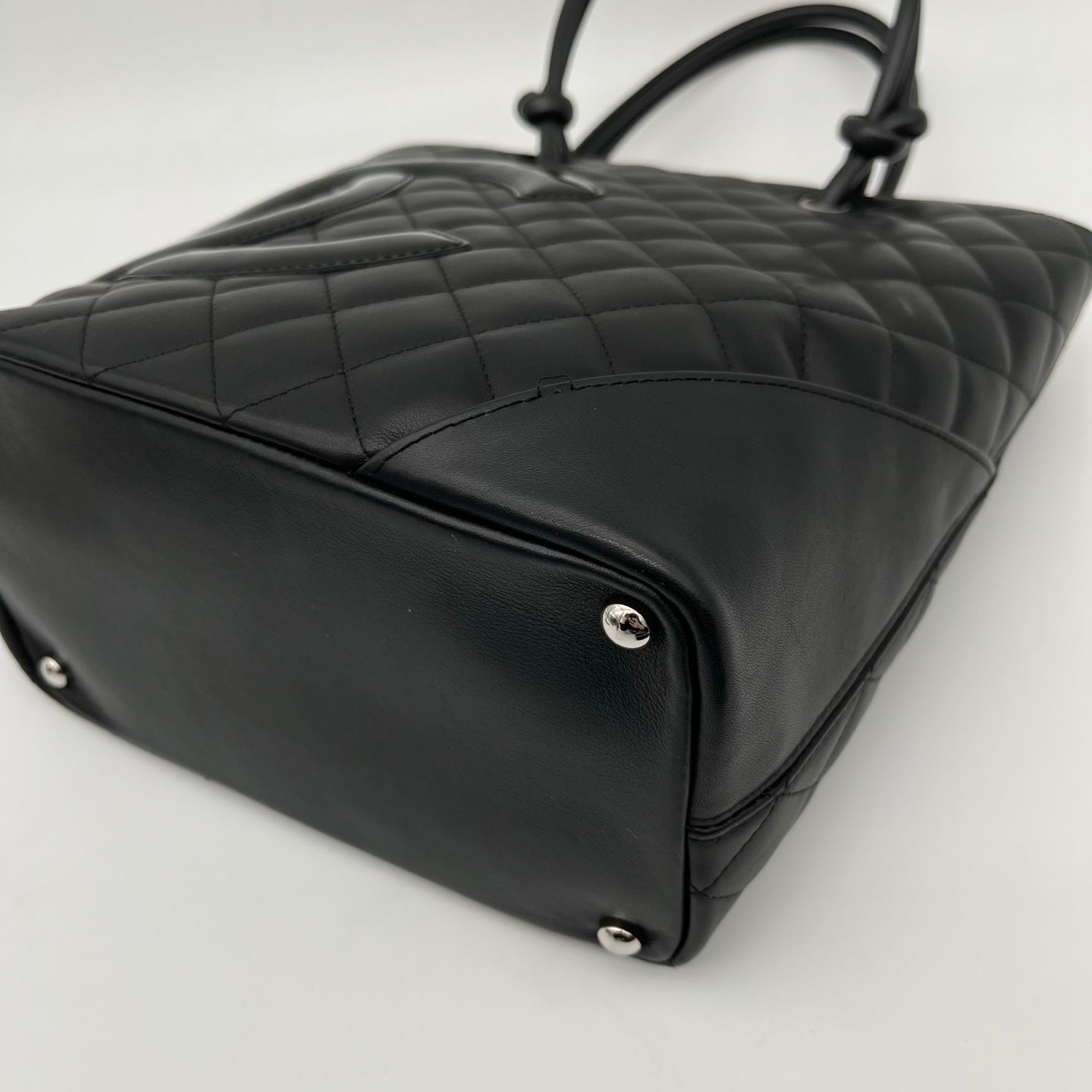 Chanel All-Black Cambon Small Tote Bag [Used]
