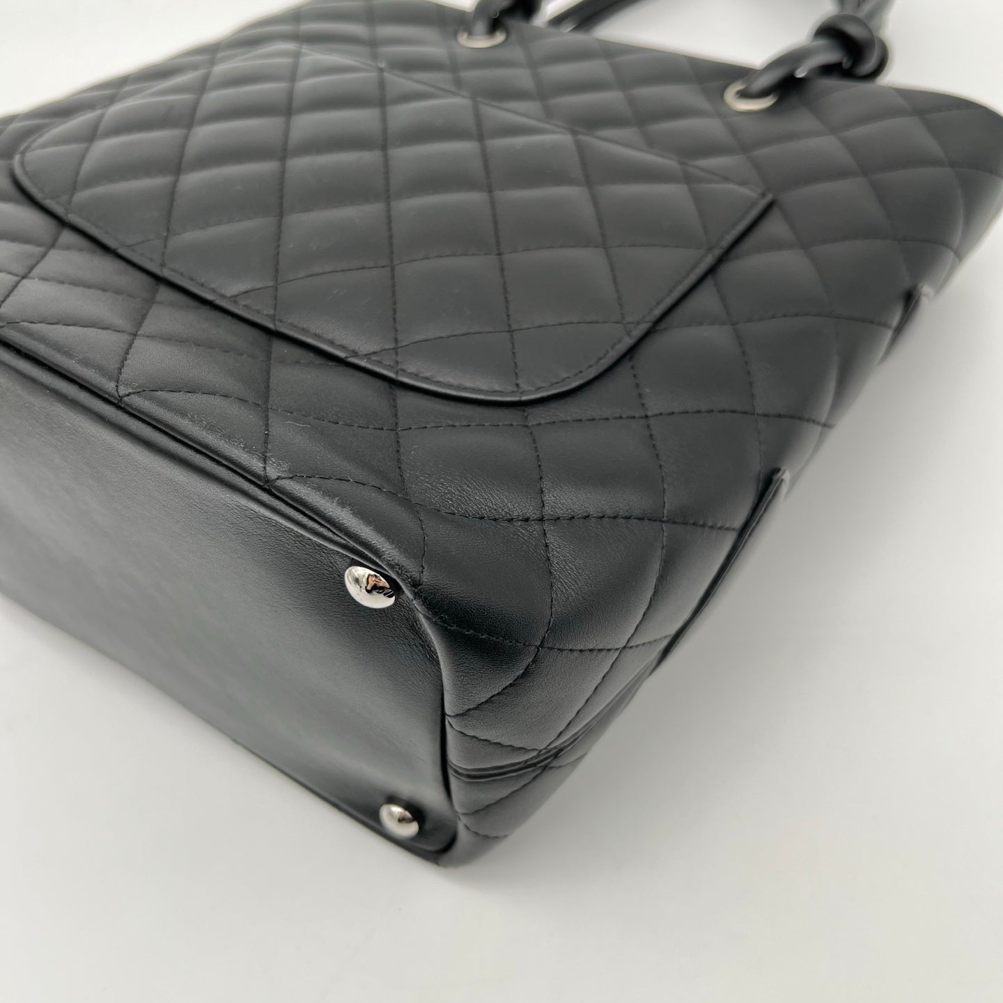 Chanel All-Black Cambon Small Tote Bag [Used]