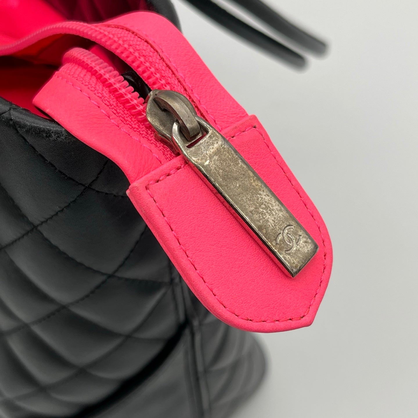 Chanel All-Black Cambon Small Tote Bag [Used]