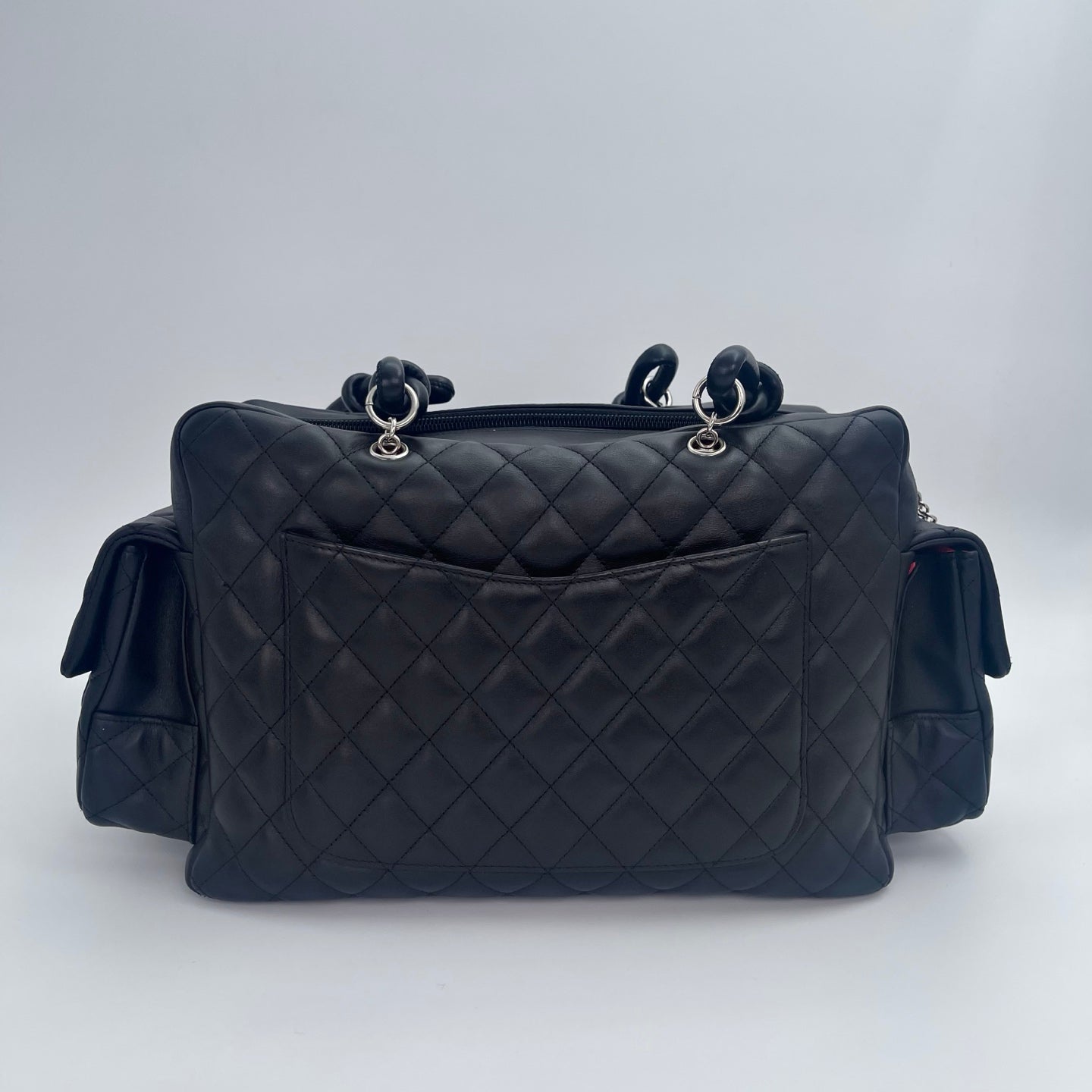 Chanel Calfskin Bicolor Motorcycle Bag[Used]