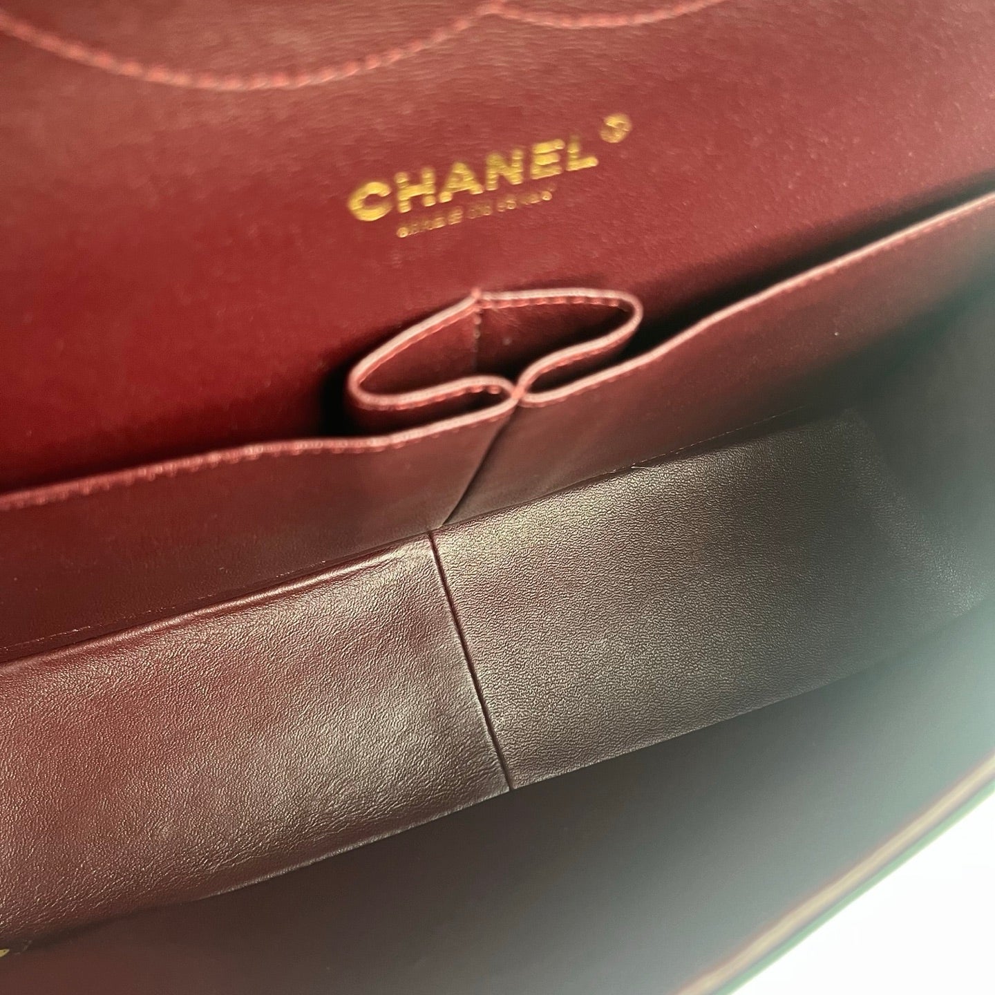 CHANEL Classic Double Flap Jumbo in Black/Gold Lamb Skin [Used]