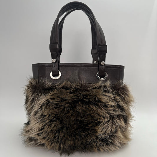 Chanel Paris-Biarritz Brown Fur Tote Bag [Used]