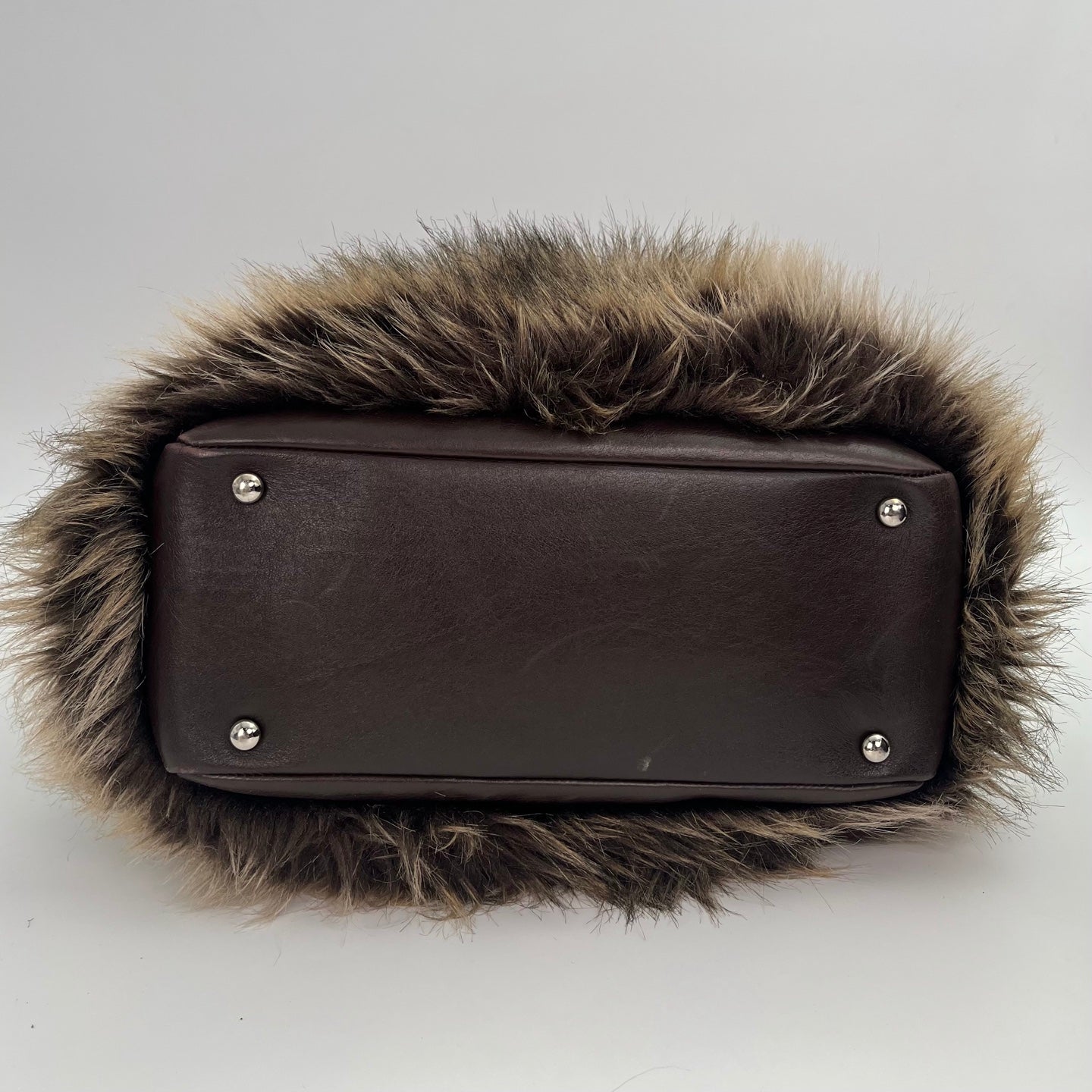 Chanel Paris-Biarritz Brown Fur Tote Bag [Used]