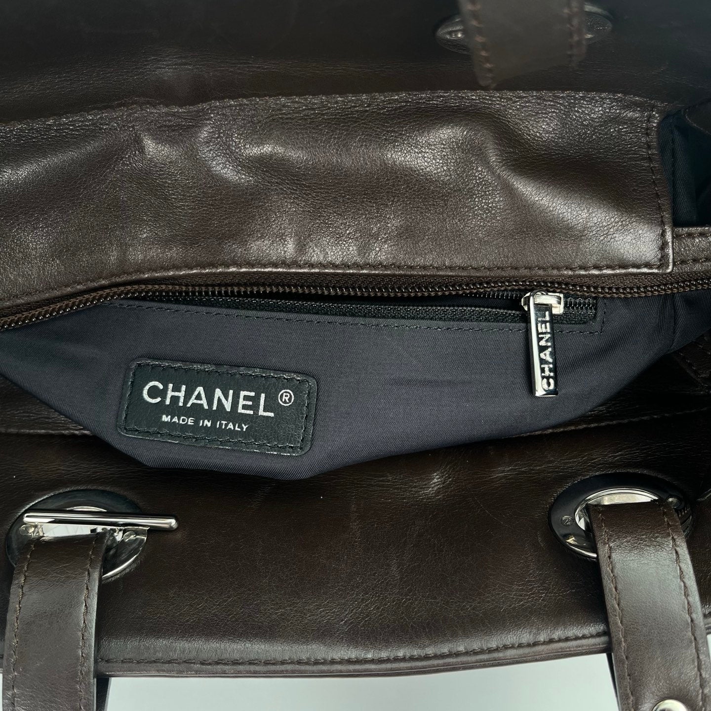 Chanel Paris-Biarritz Brown Fur Tote Bag [Used]