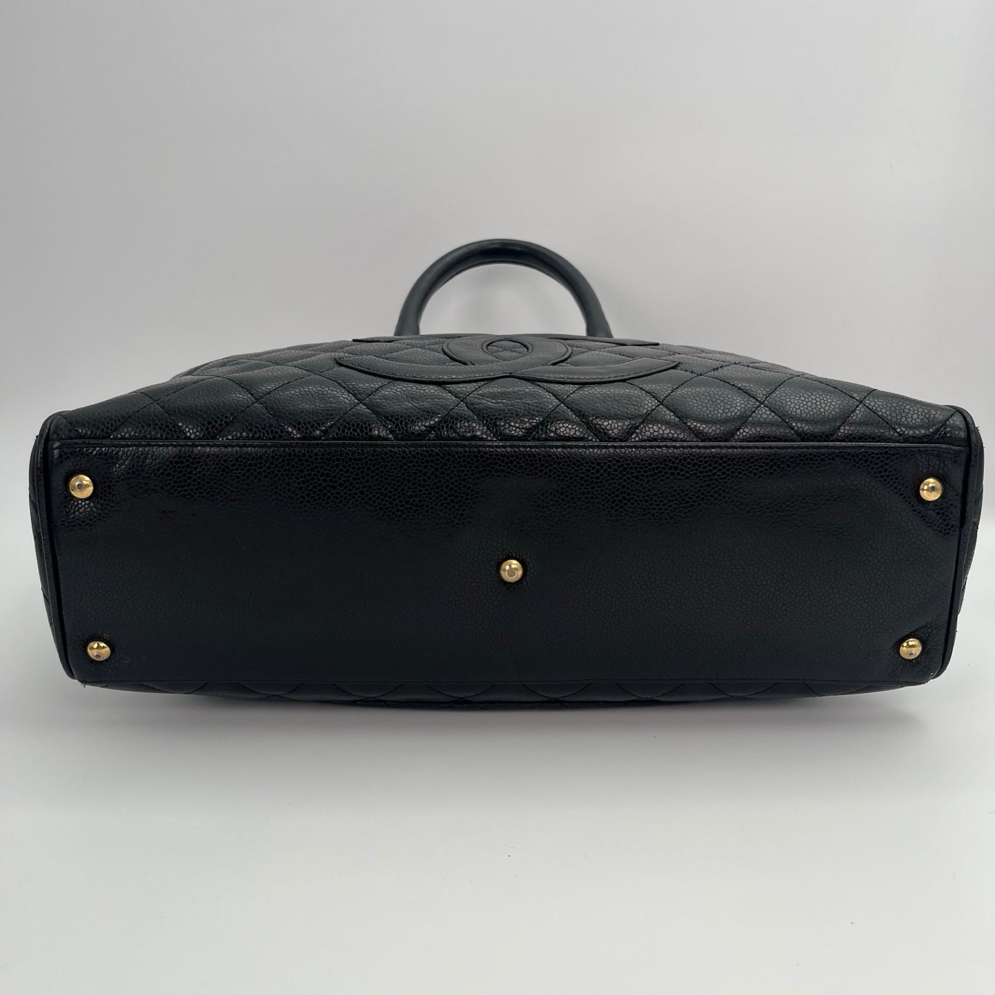 Chanel Black Caviar Leather Boston Bowling Bag[Used]