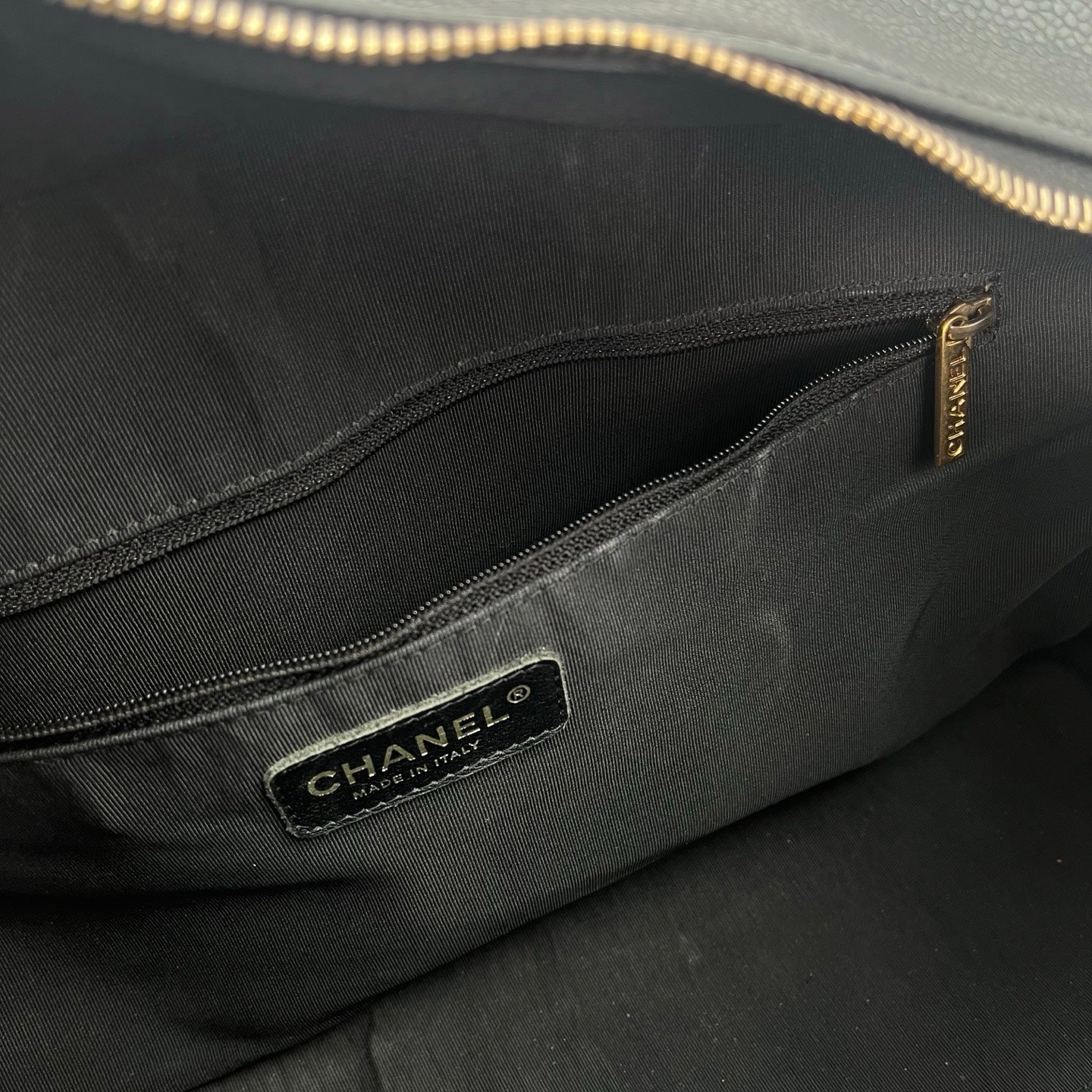 Chanel Black Caviar Leather Boston Bowling Bag[Used]