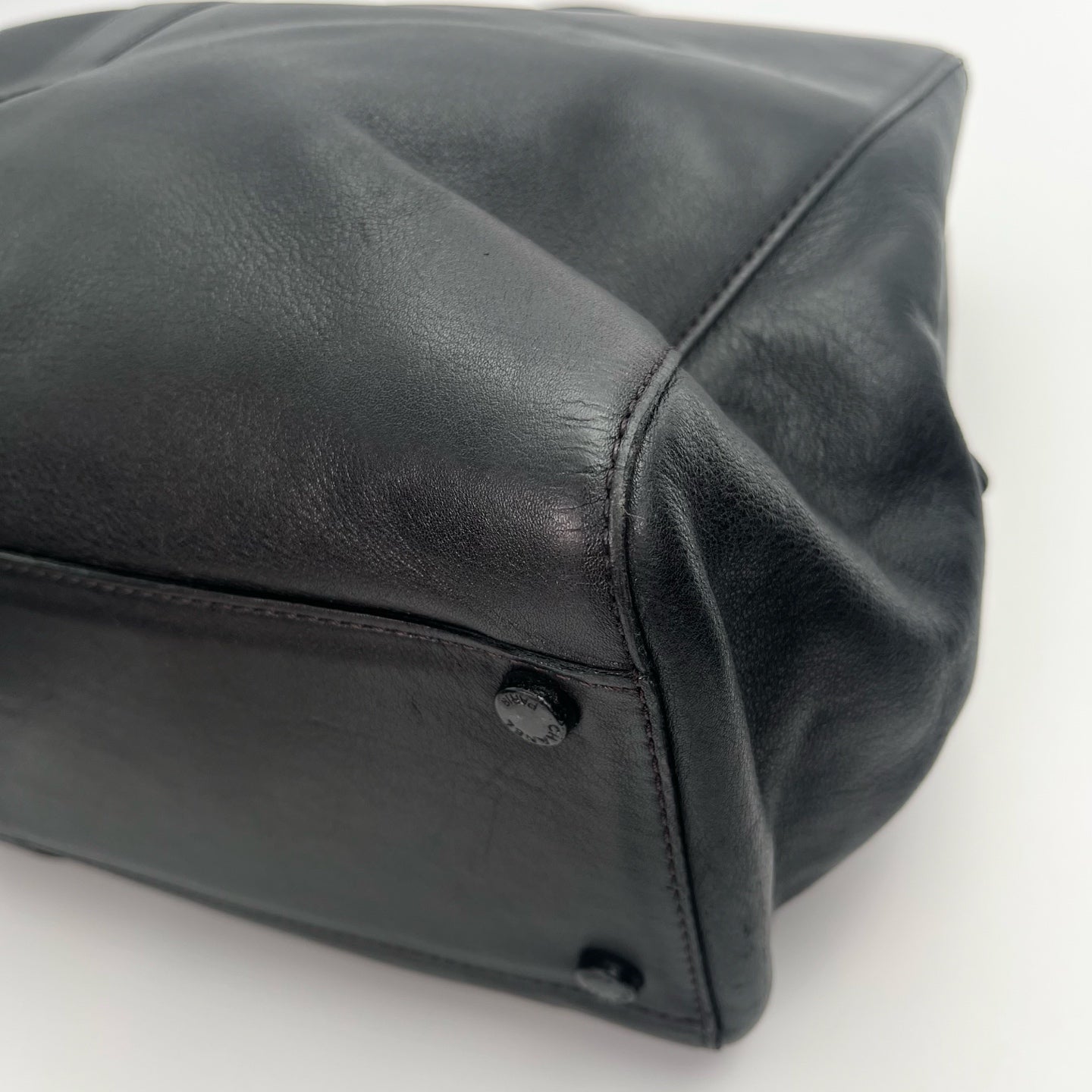 Chanel So Black Calfskin Tote Bag[Used]