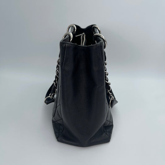 Chanel GST Grand Shopping Tote Black/Silver [Used]