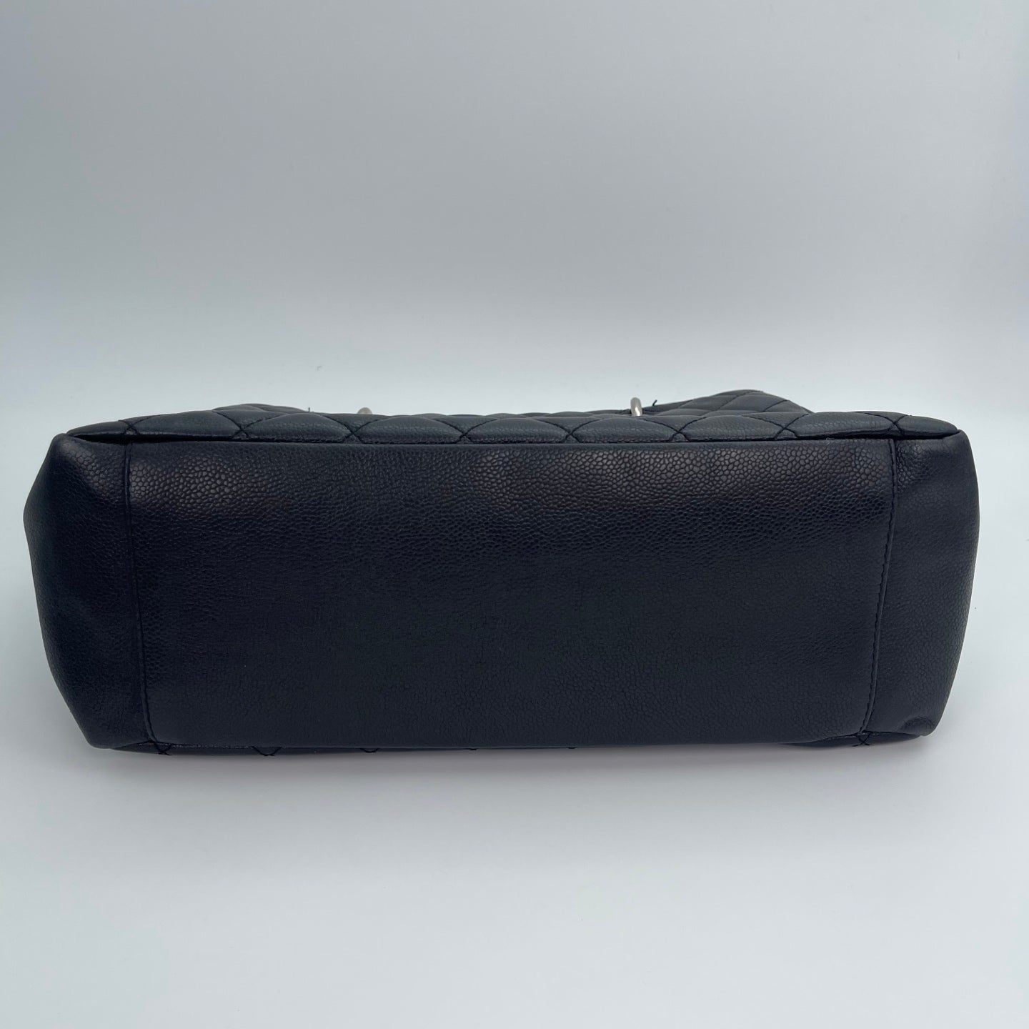 Chanel GST Grand Shopping Tote Black/Silver [Used]