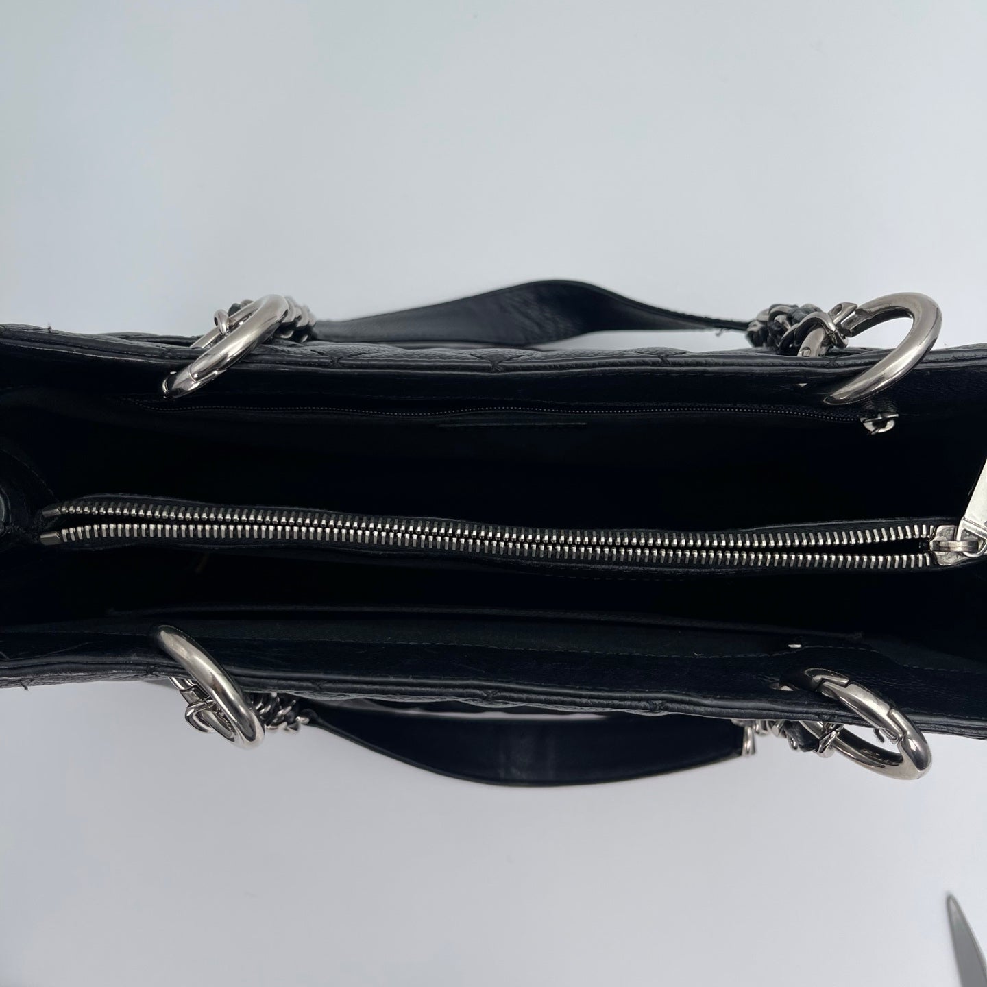 Chanel GST Grand Shopping Tote Black/Silver [Used]